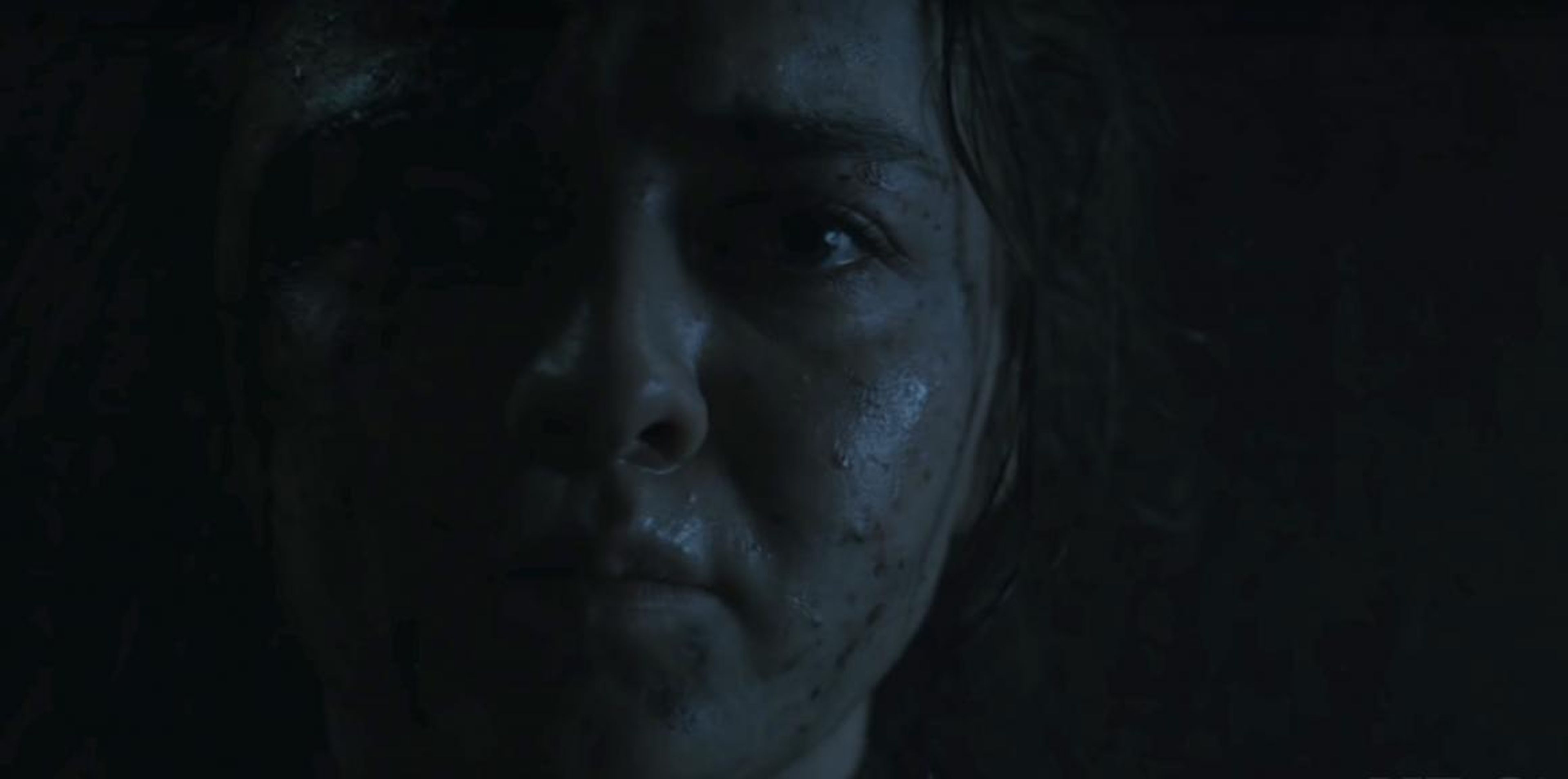 Maisie Williams como Arya Stark.