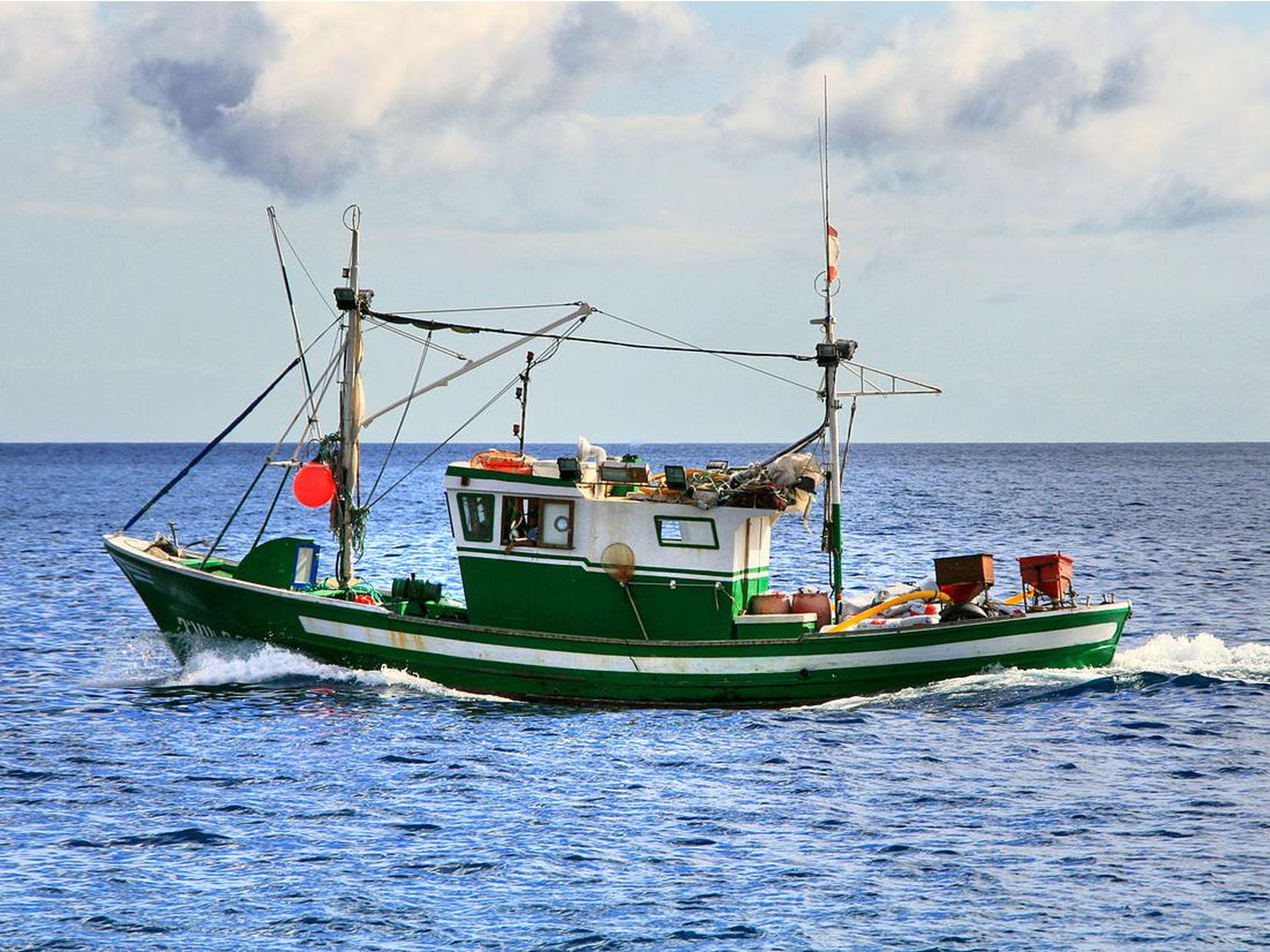 Two are fishing vessels provided by the fishing company Ovenstones, which only carry 12 passengers each.