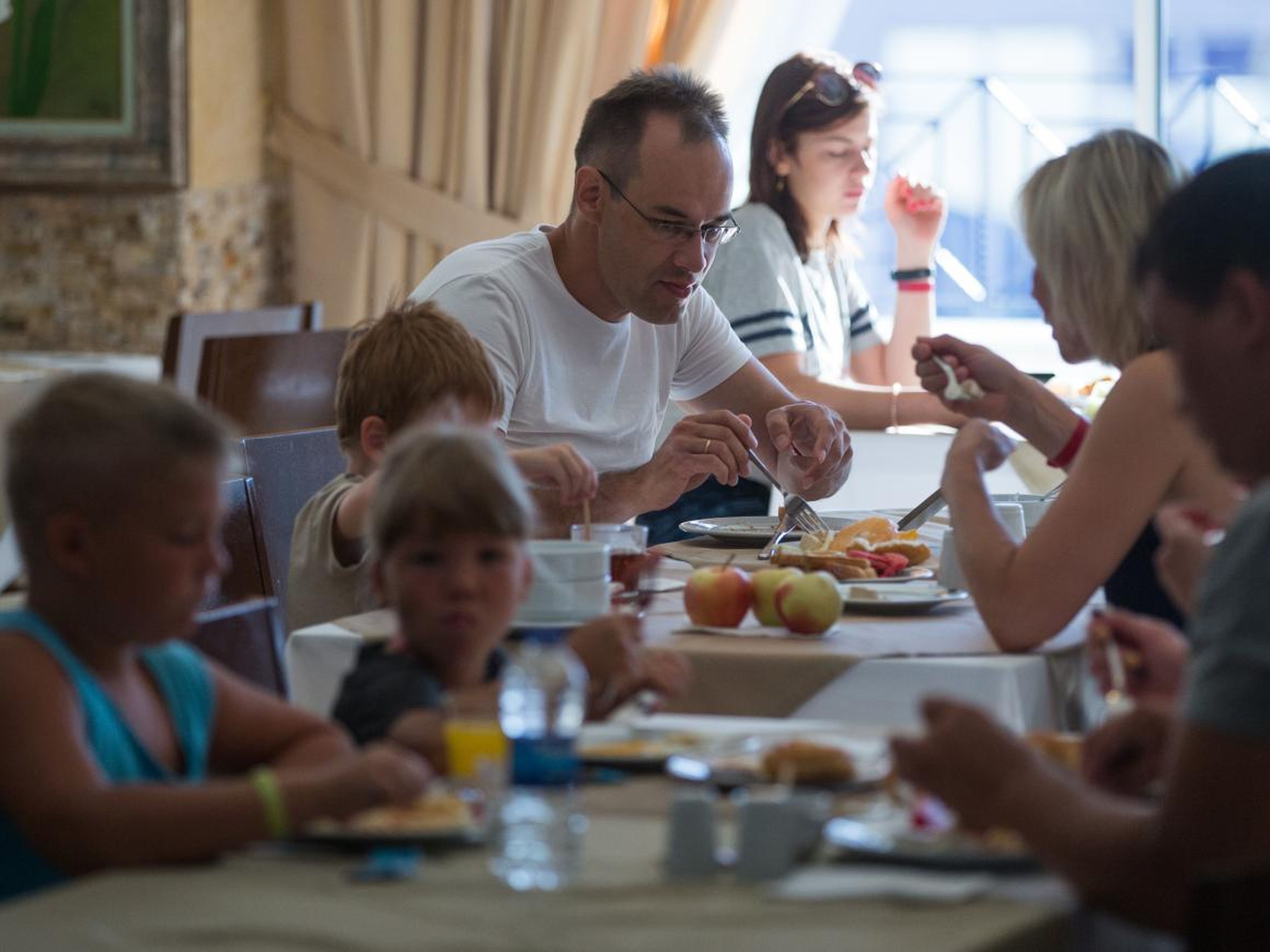 You may also have to wait in long lines before you can sit down and enjoy a meal with your family.