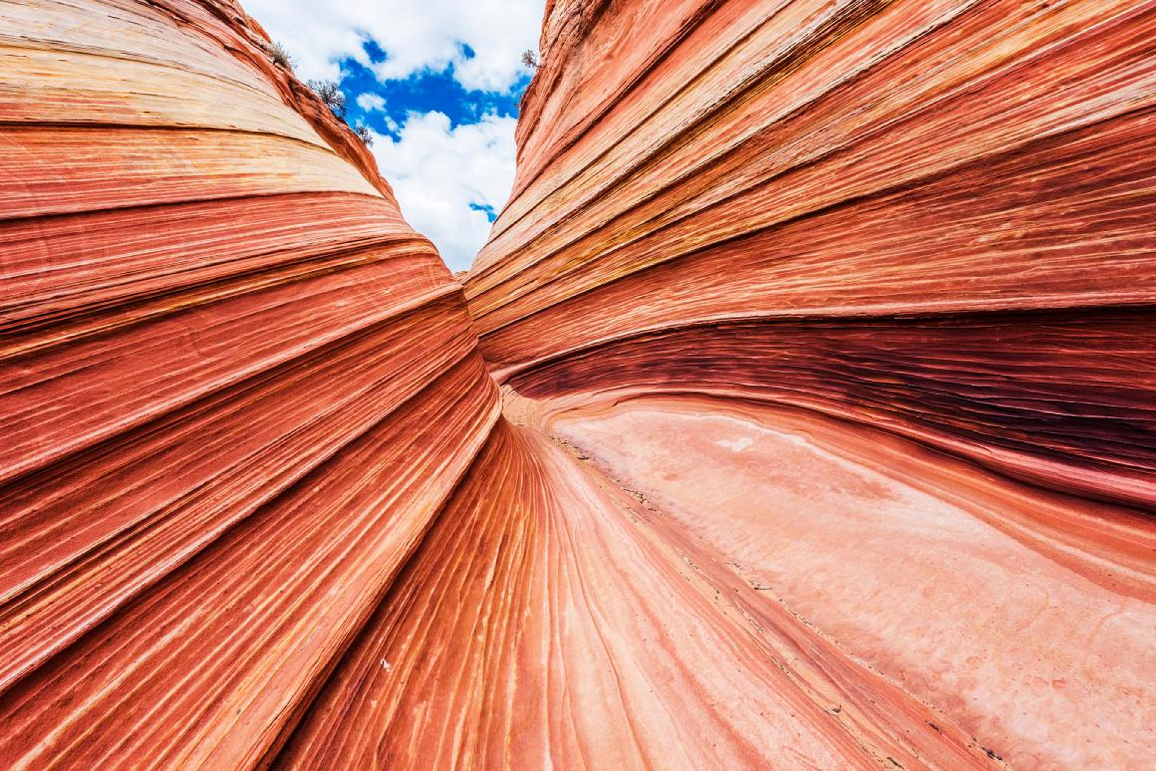 Los colores en esta formación rocosa son impresionantes.