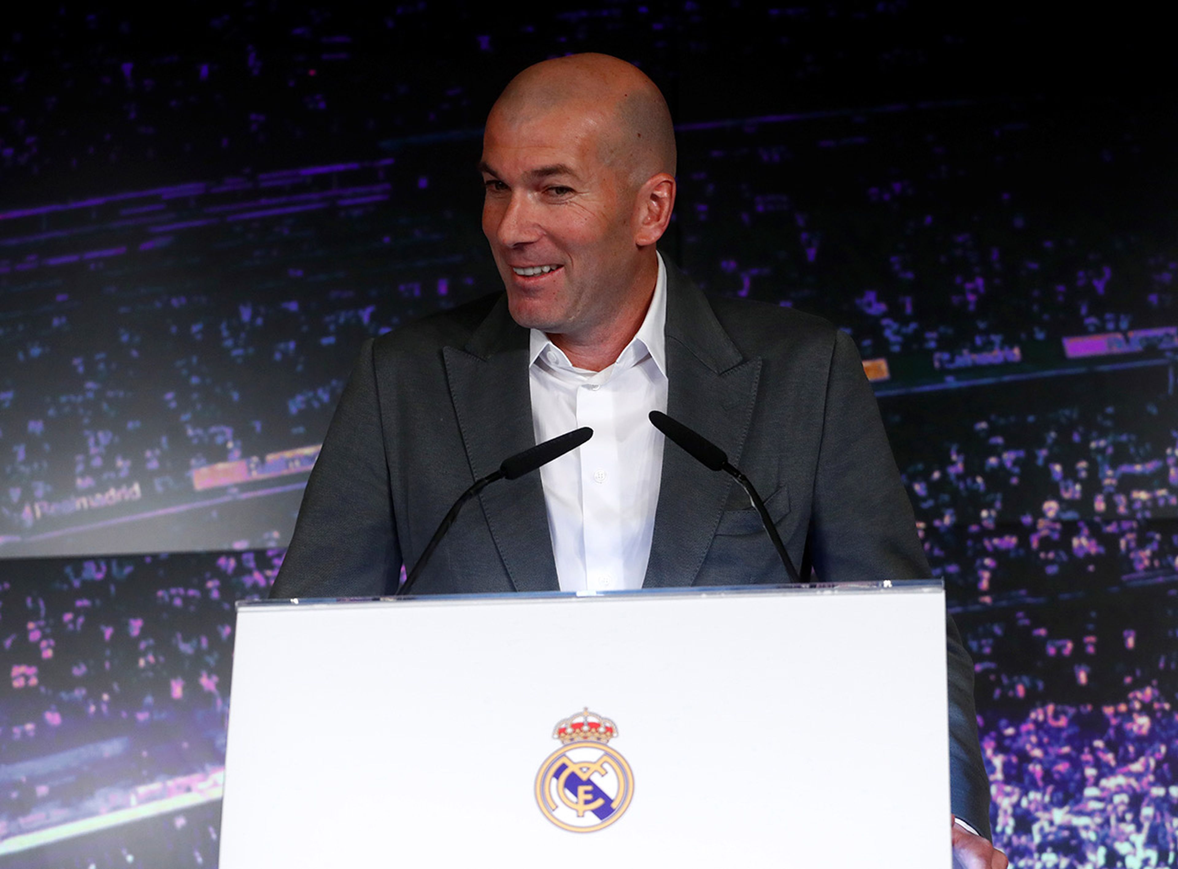 Zinedine Zidane, presentado como entrenador del Real Madrid