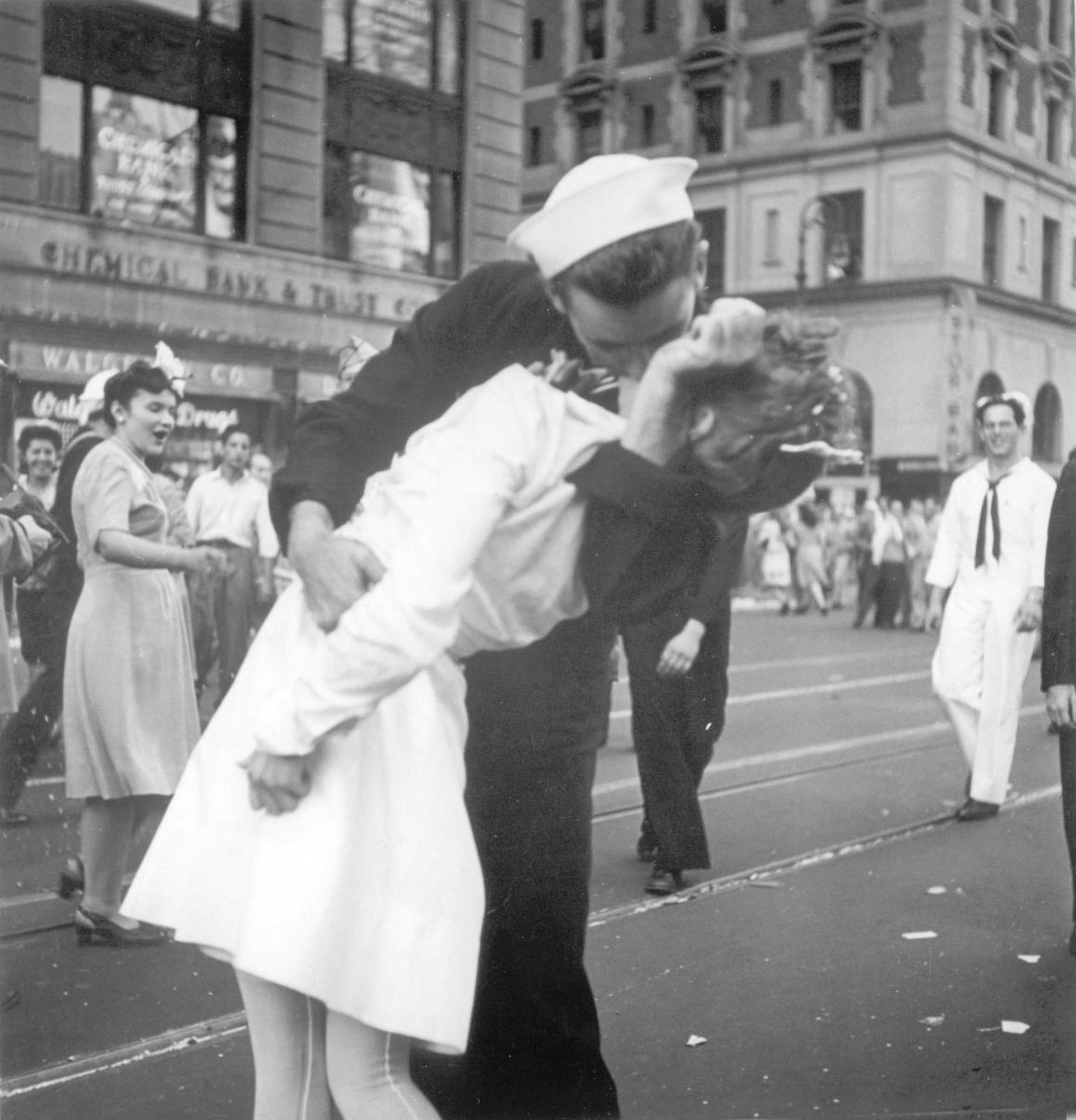 Beso en Times Square el 14 de agosto de 1949