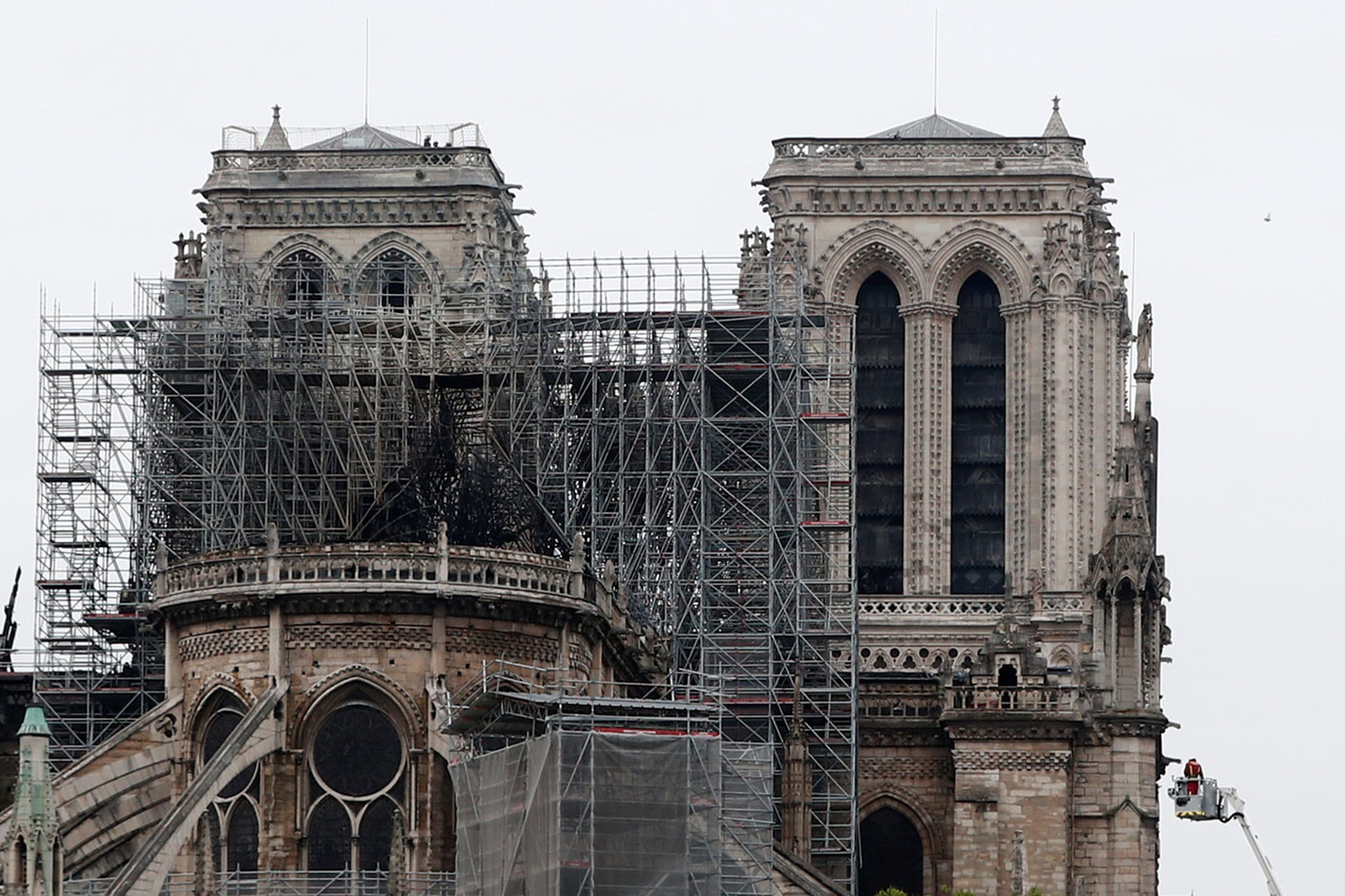 La Catedral de Notre Dame de París, tras el incendio