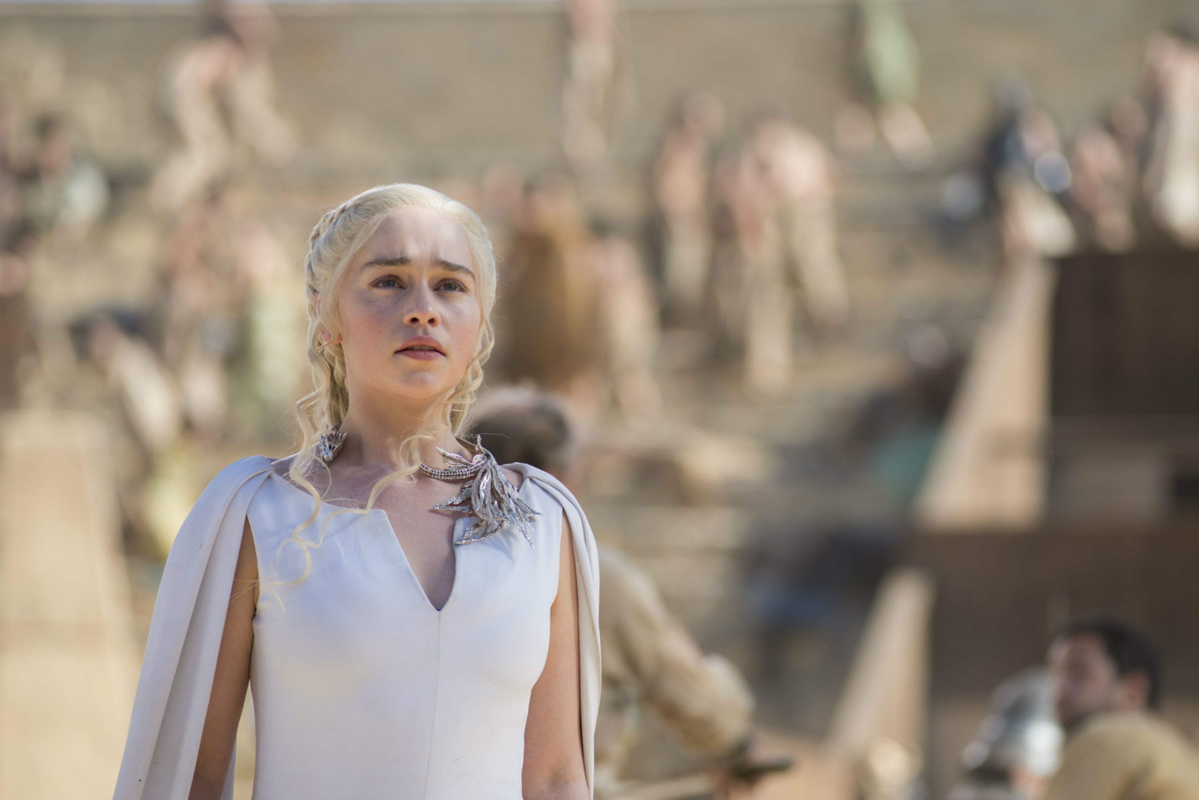 Daenerys Targaryen en una escena de Juego de Tronos.
