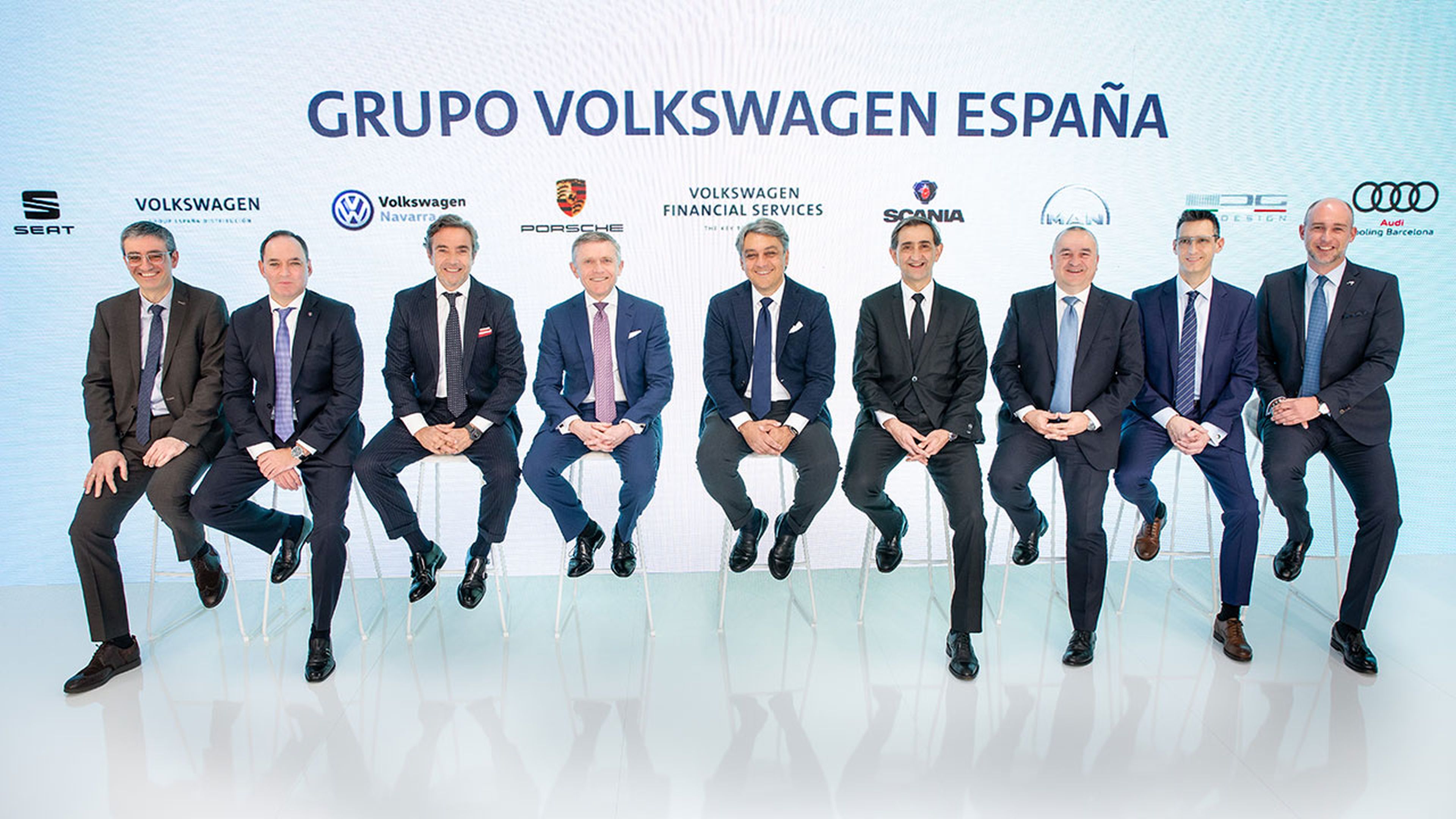 La plana mayor del Grupo Volkswagen España.