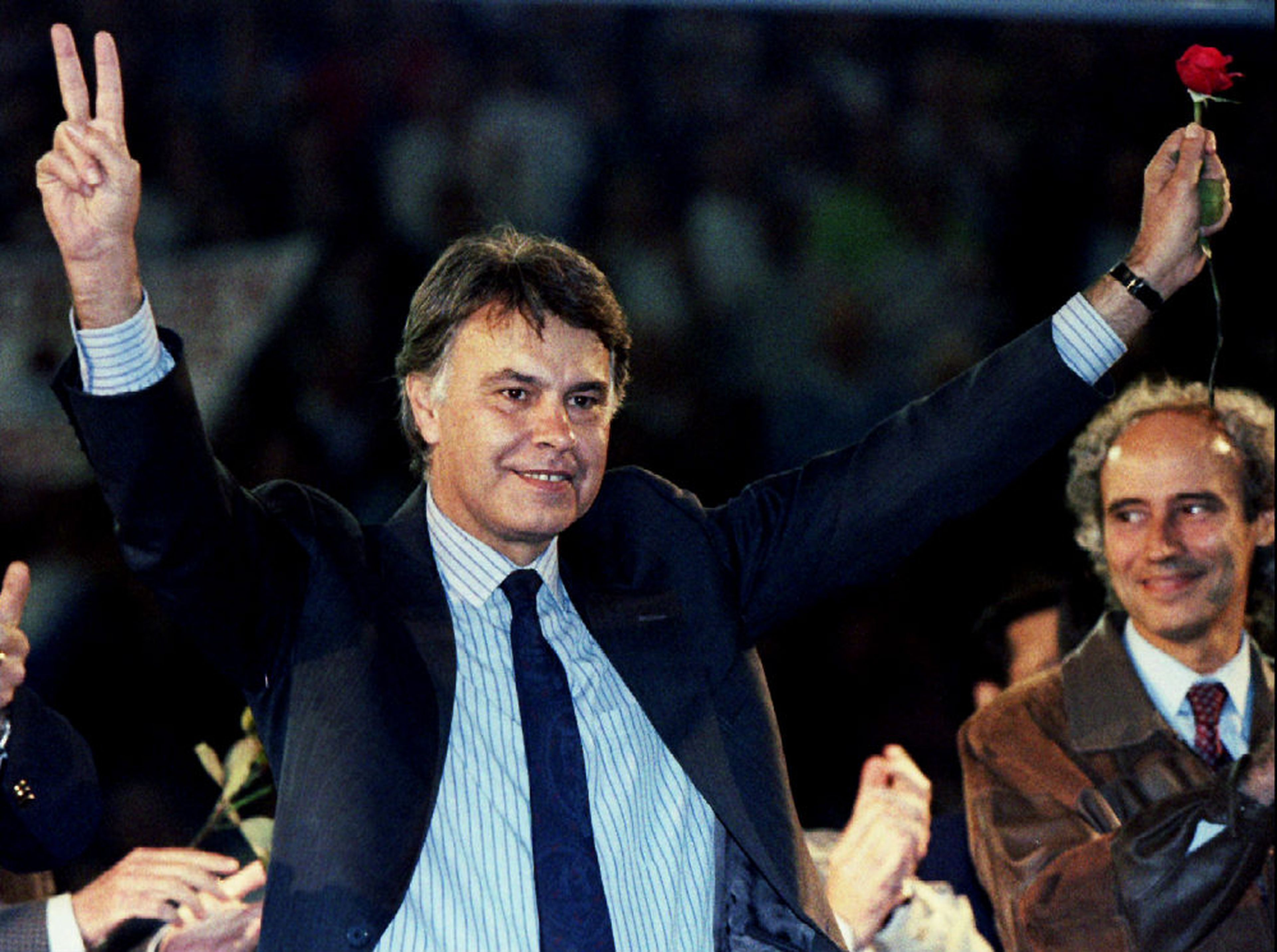 Felipe González en las elecciones de 1993.