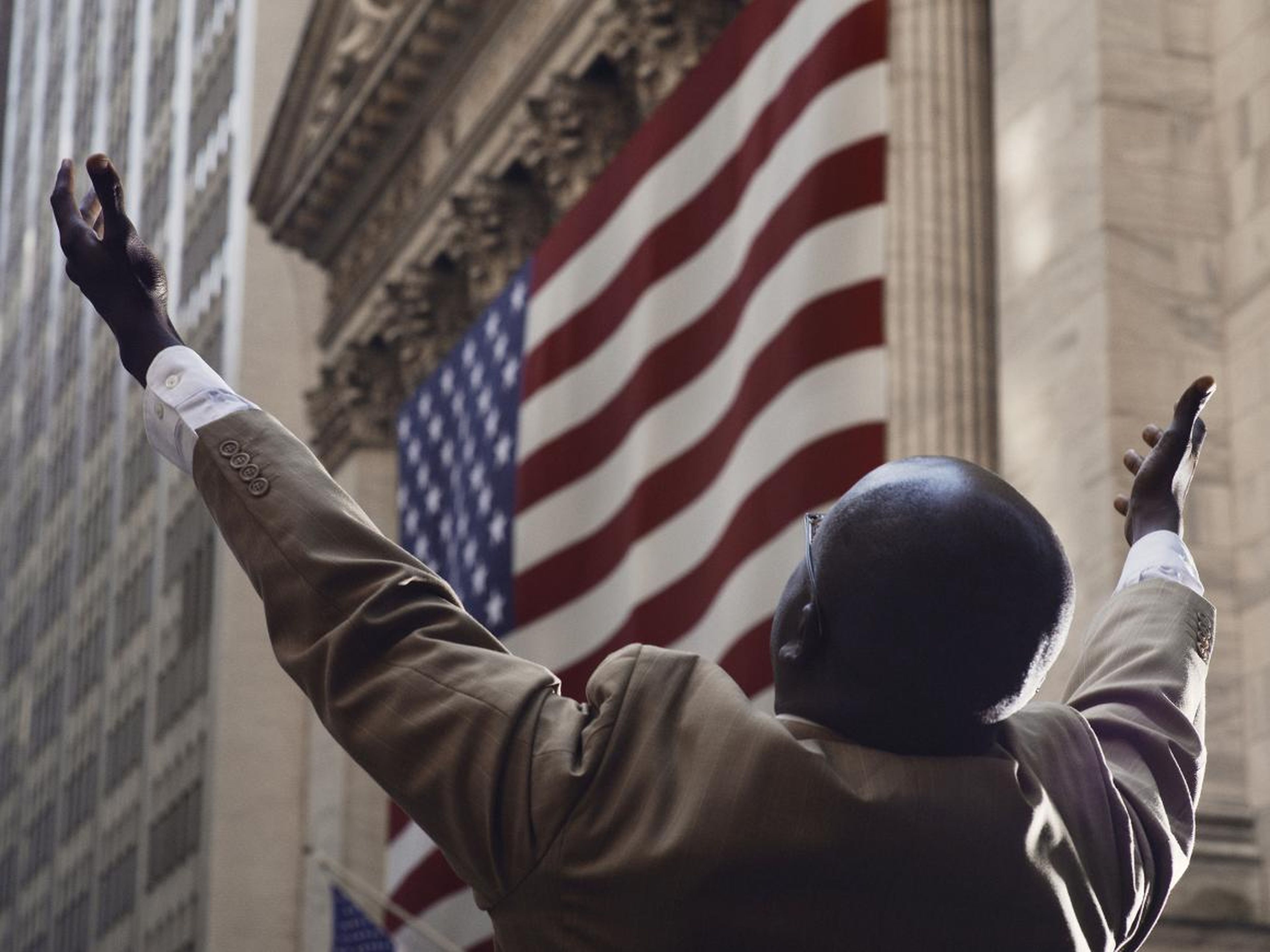 Aquí, un predicador callejero en la ciudad de Nueva York apela a Wall Street para que se arrepientan. En opinión de Little, esta es "una de las imágenes icónicas de las finanzas en Estados Unidos".