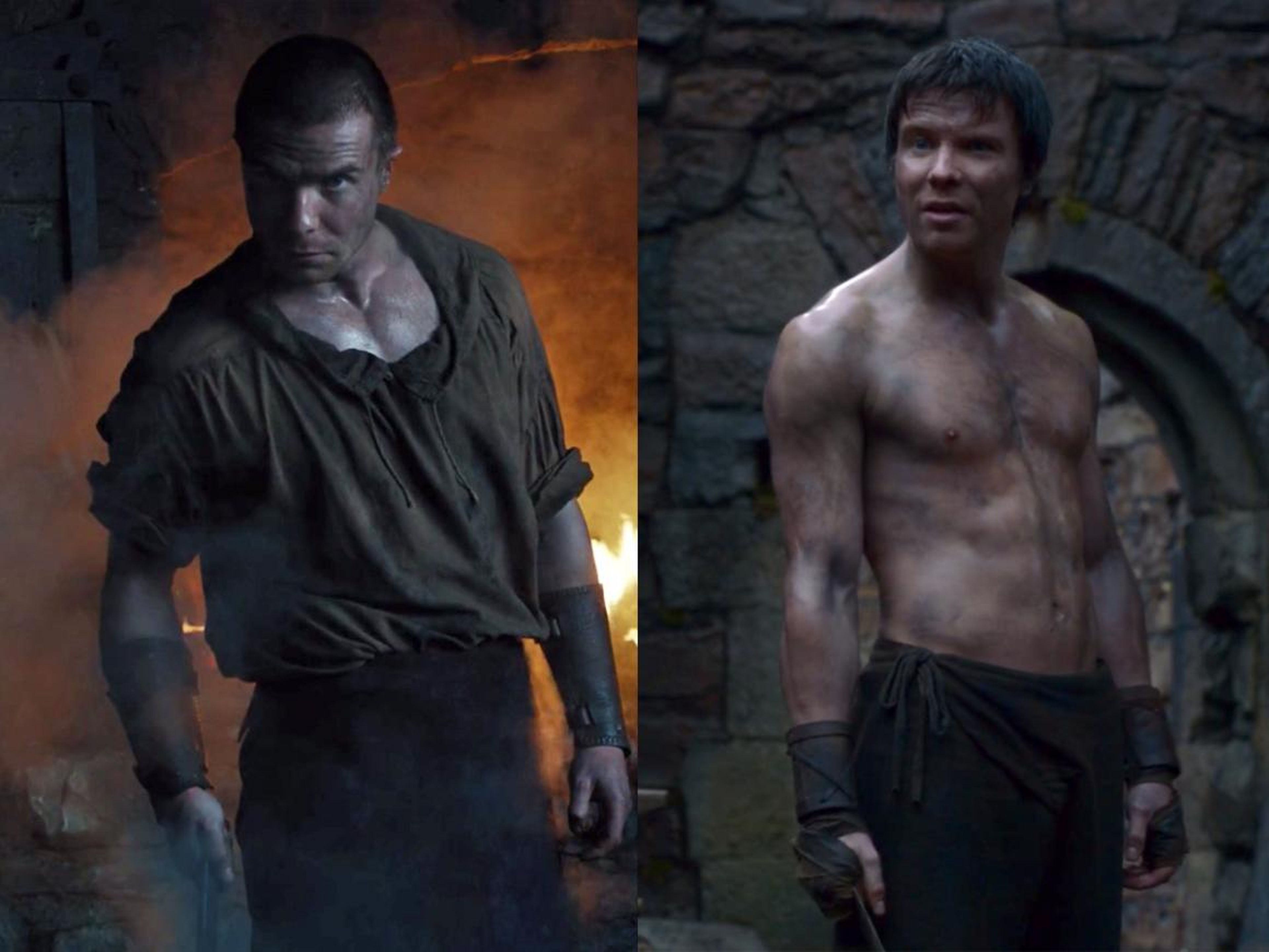 Gendry on season eight versus season two of "Game of Thrones."