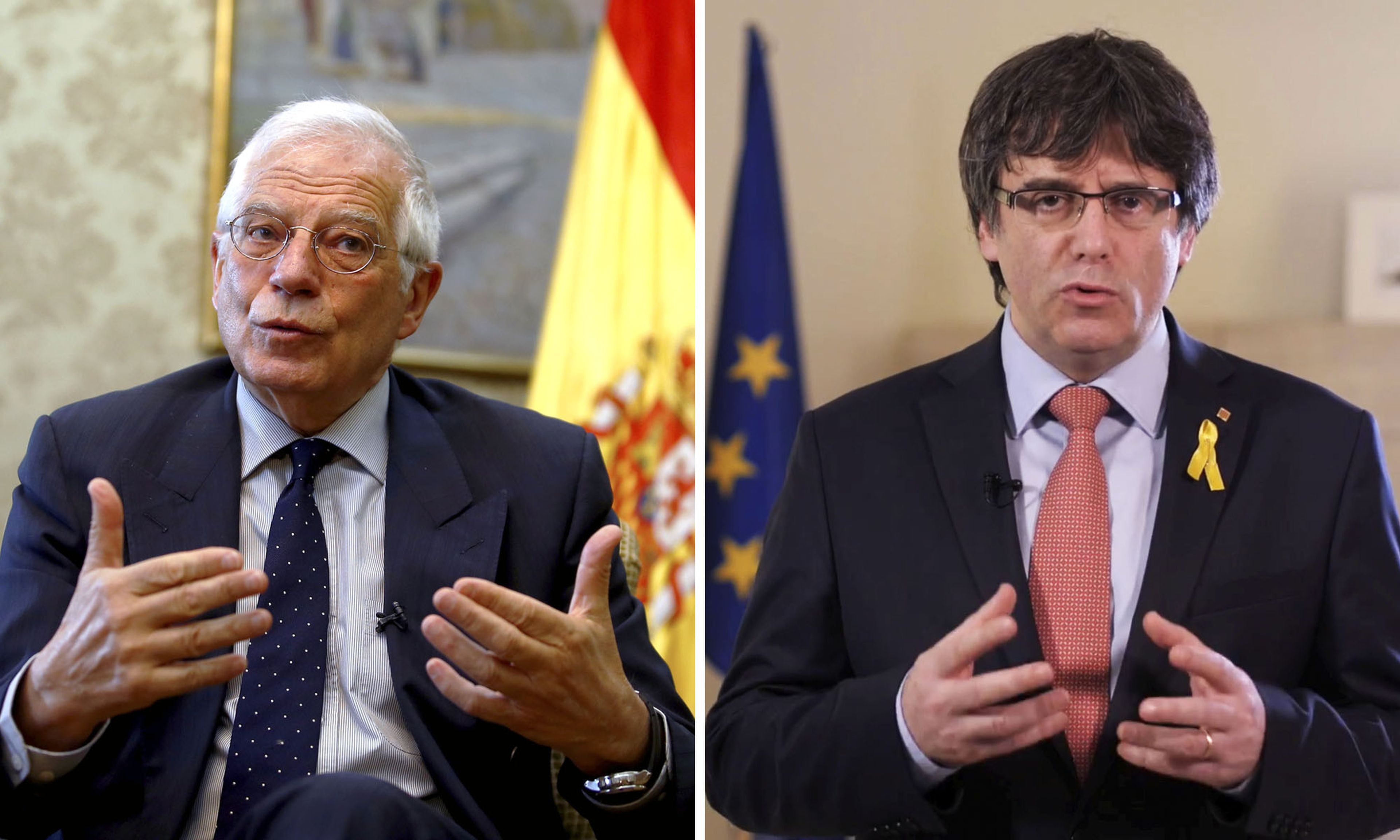 Josep Borrell y Carles Puigdemont