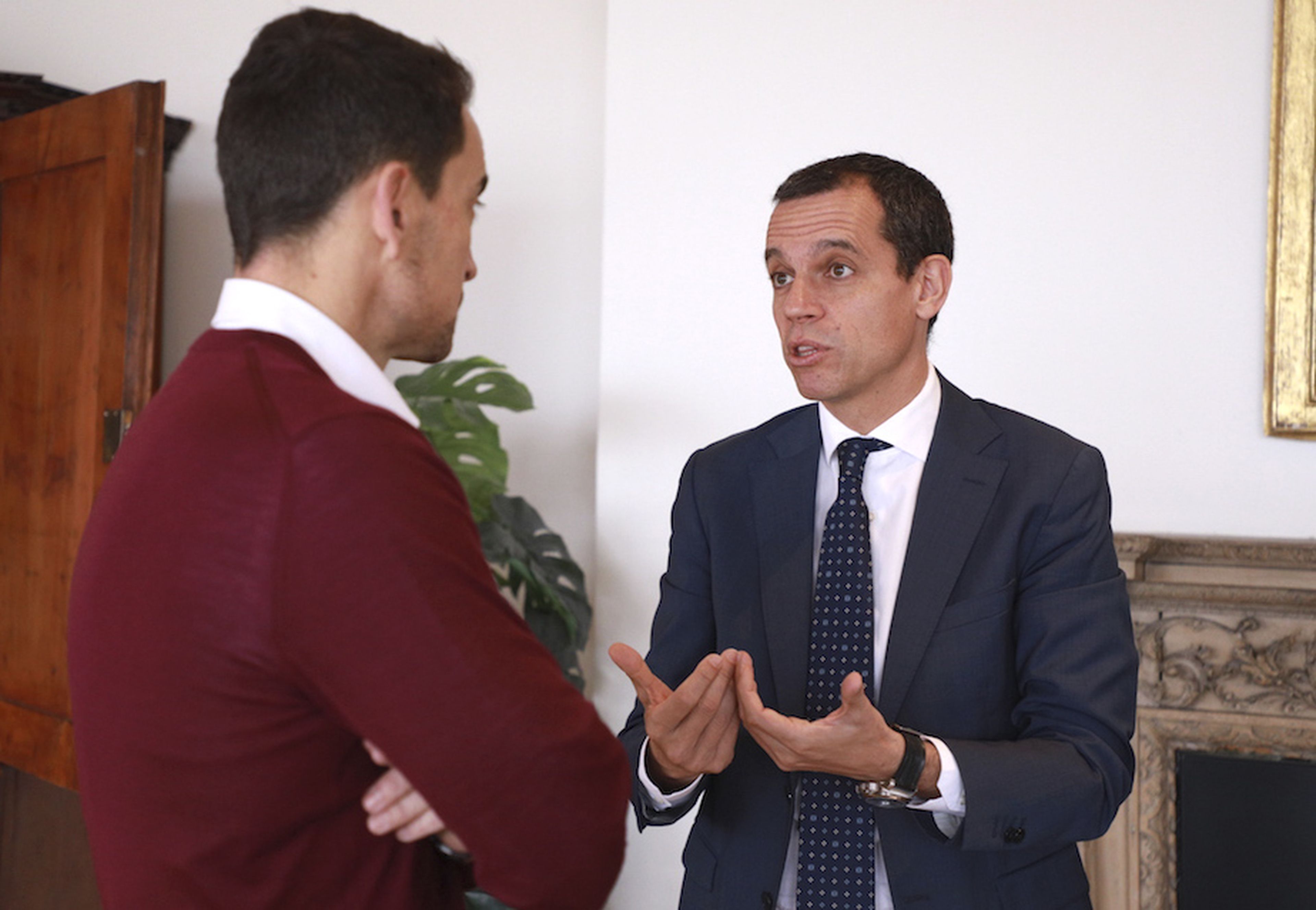 Manuel del Campo, CEO de Axel Springer España (izq) y José María Palomares, presidente de Multinacionales por marca España (dcha)