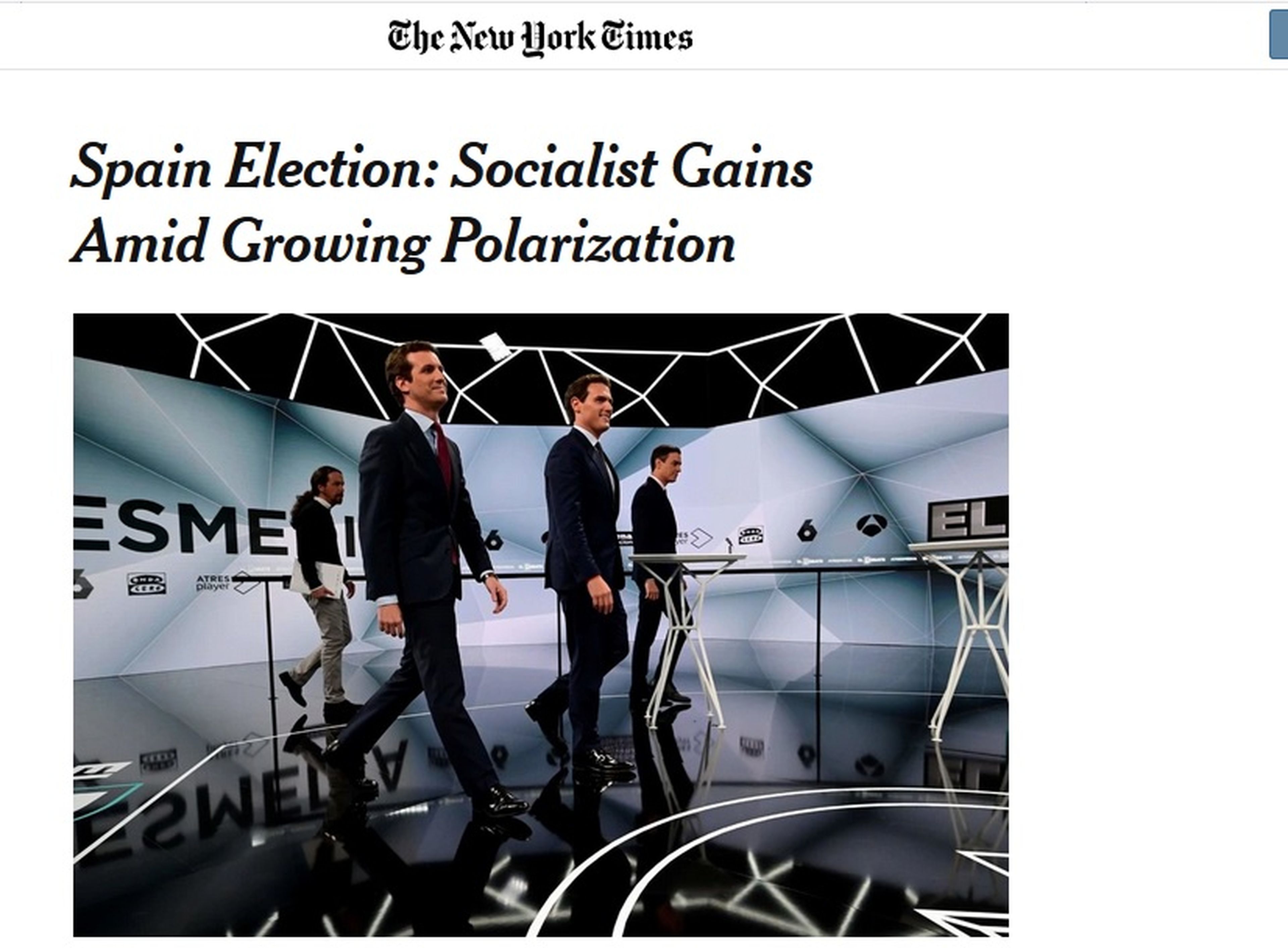 New York Times analiza la victoria socialista