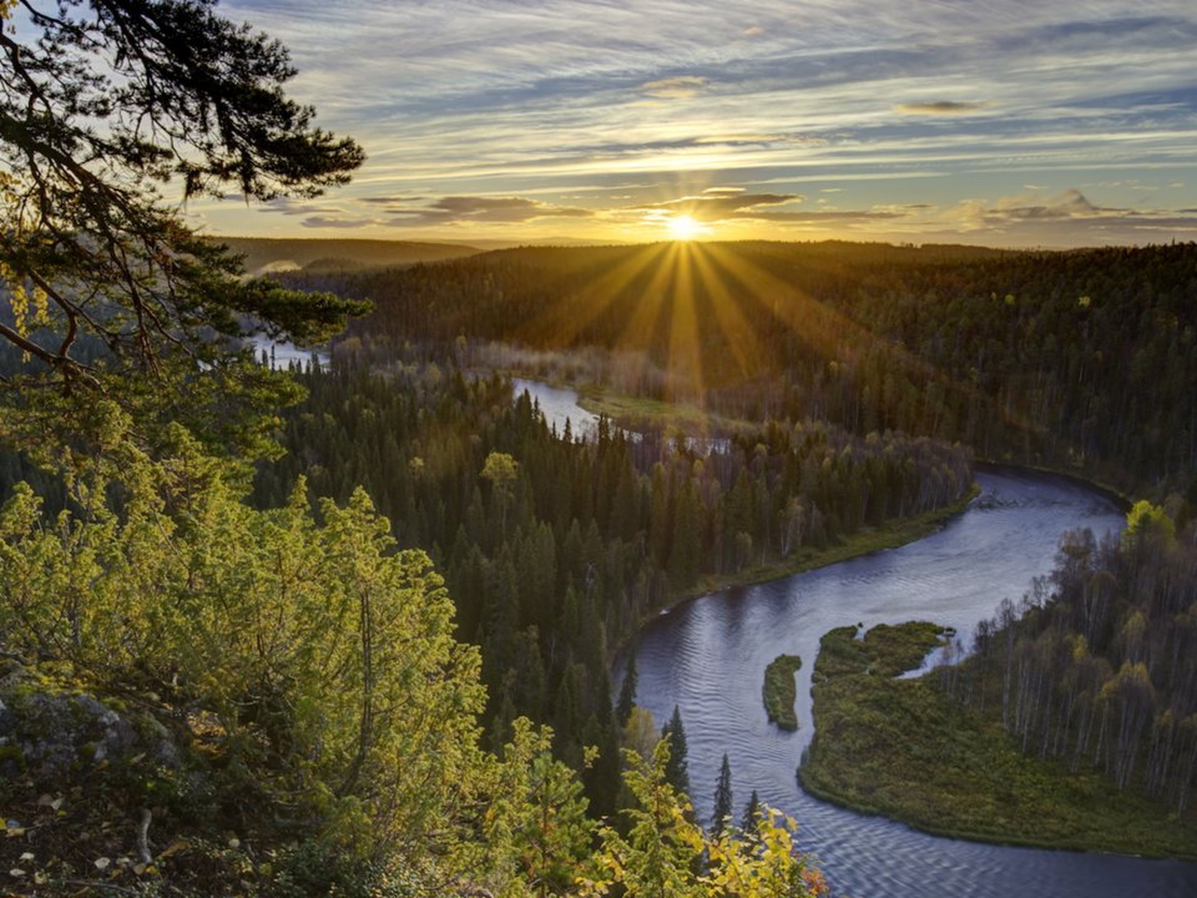 Oulanka National Park en Finlandia