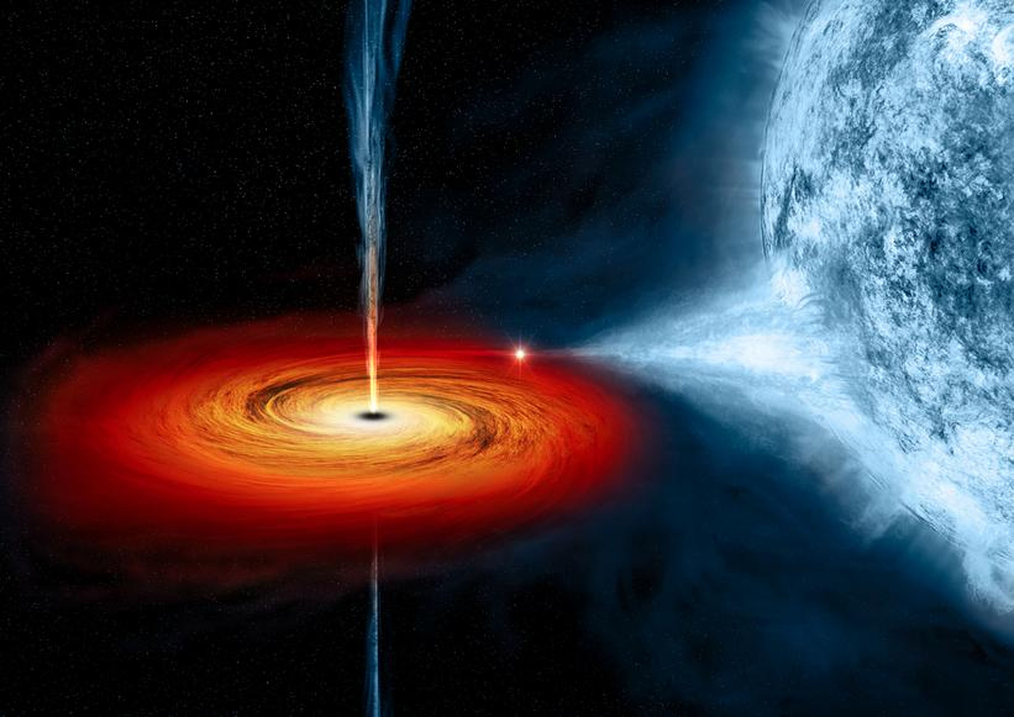 Our closest black hole won't do us any harm. It's about 26,000 light-years away from Earth.