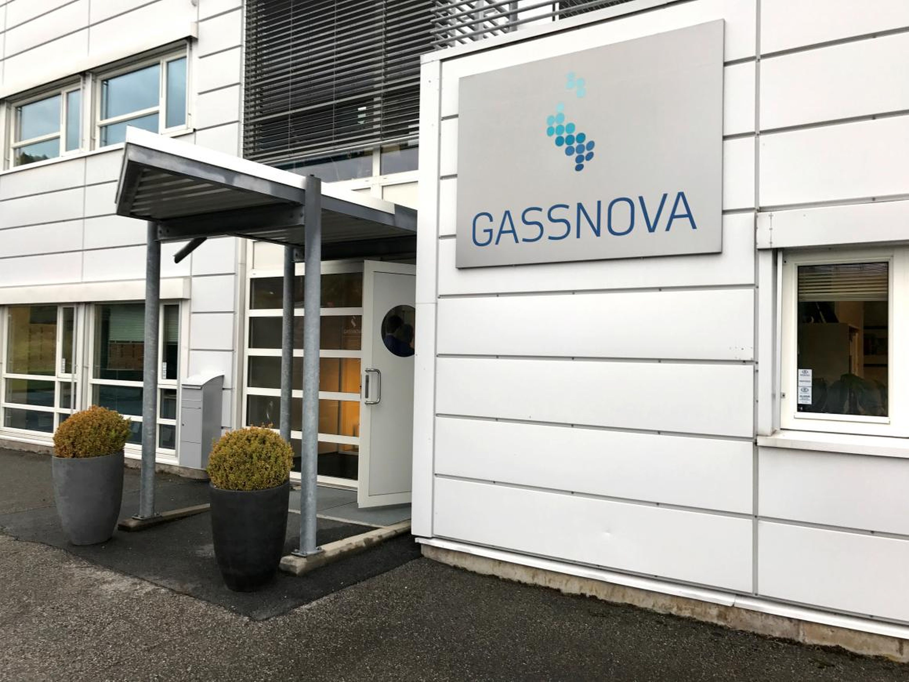 Sede de GassNova en Porsgrunn, Noruega en Agosto de 2017.