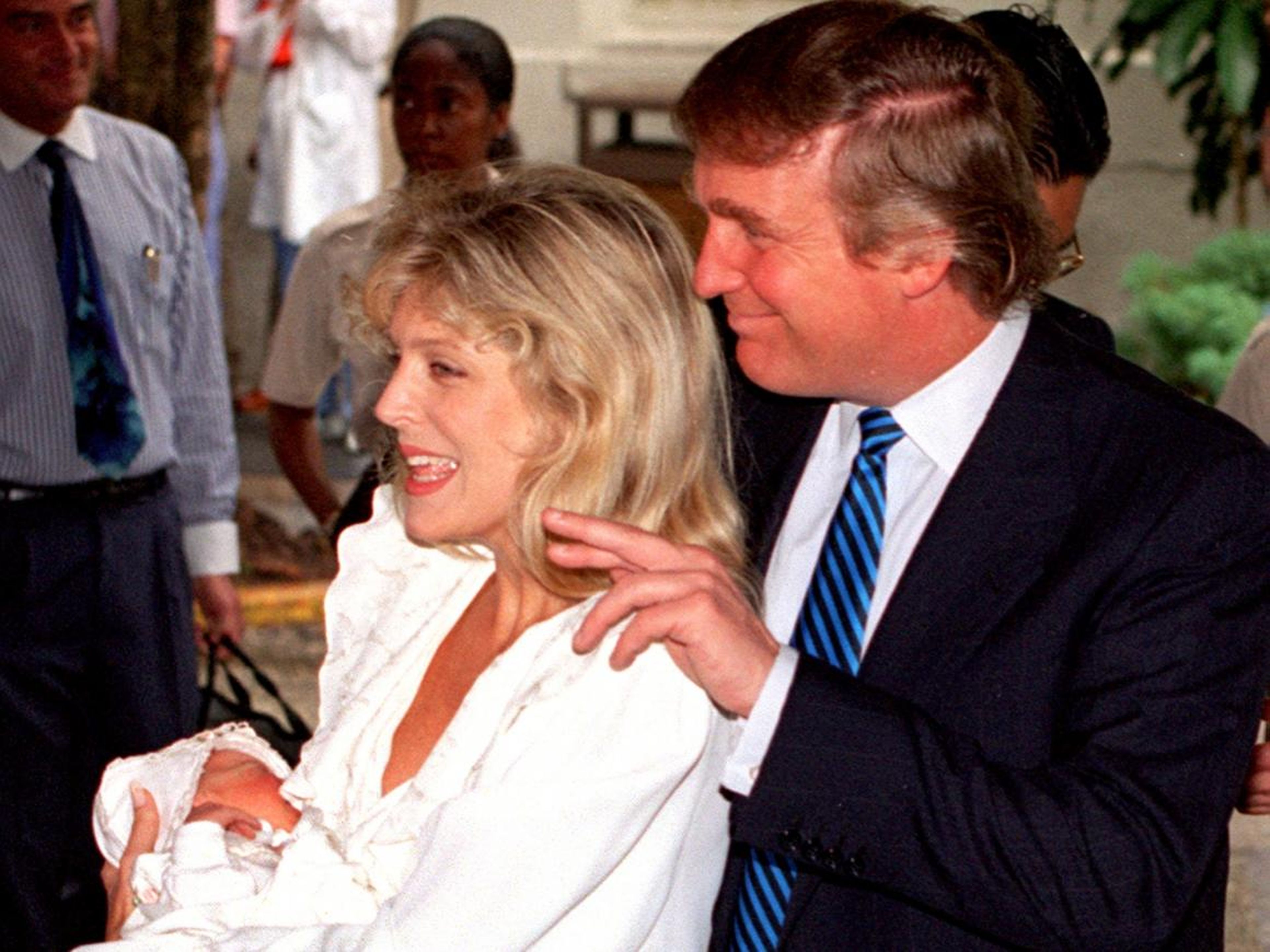 Trump then married actress Marla Maples, who was at the center of the drama in his first divorce, in 1993, just after the birth of their daughter Tiffany.