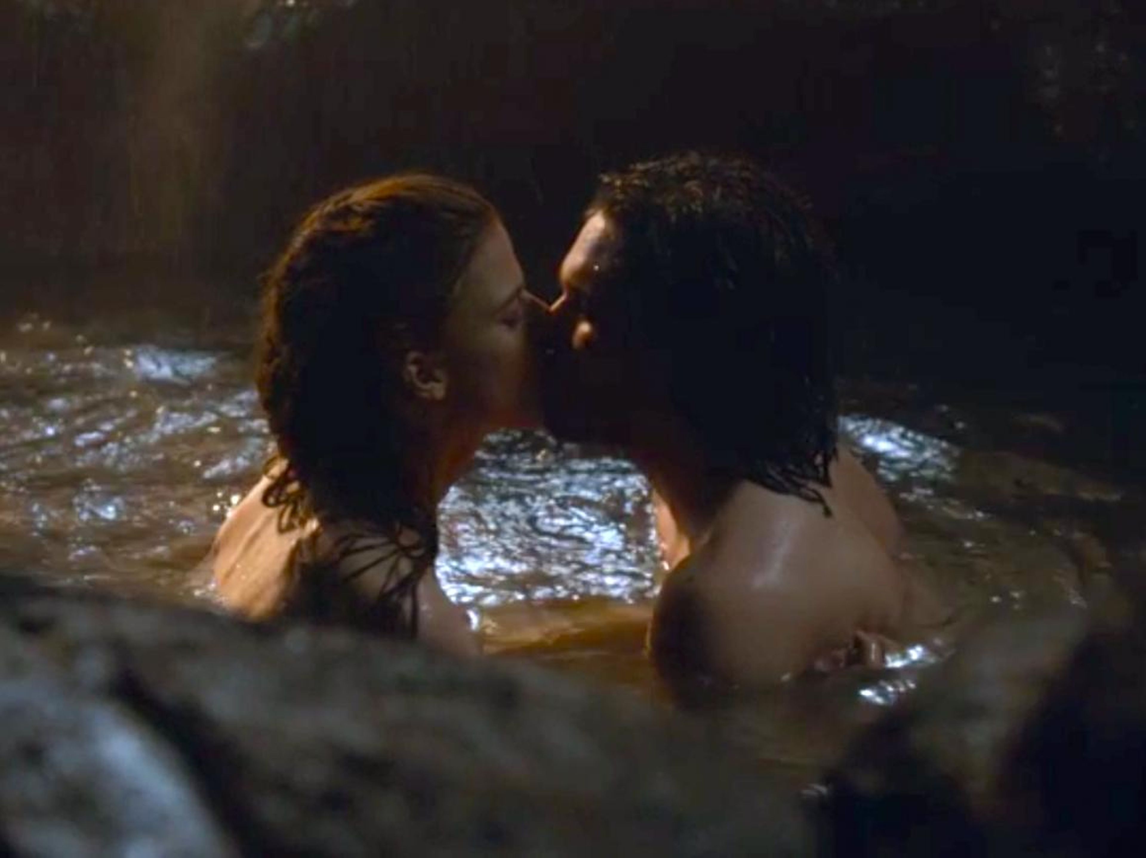 Back on the third season, Jon Snow lost his virginity to Ygritte in a cave with a waterfall and hot spring pool.