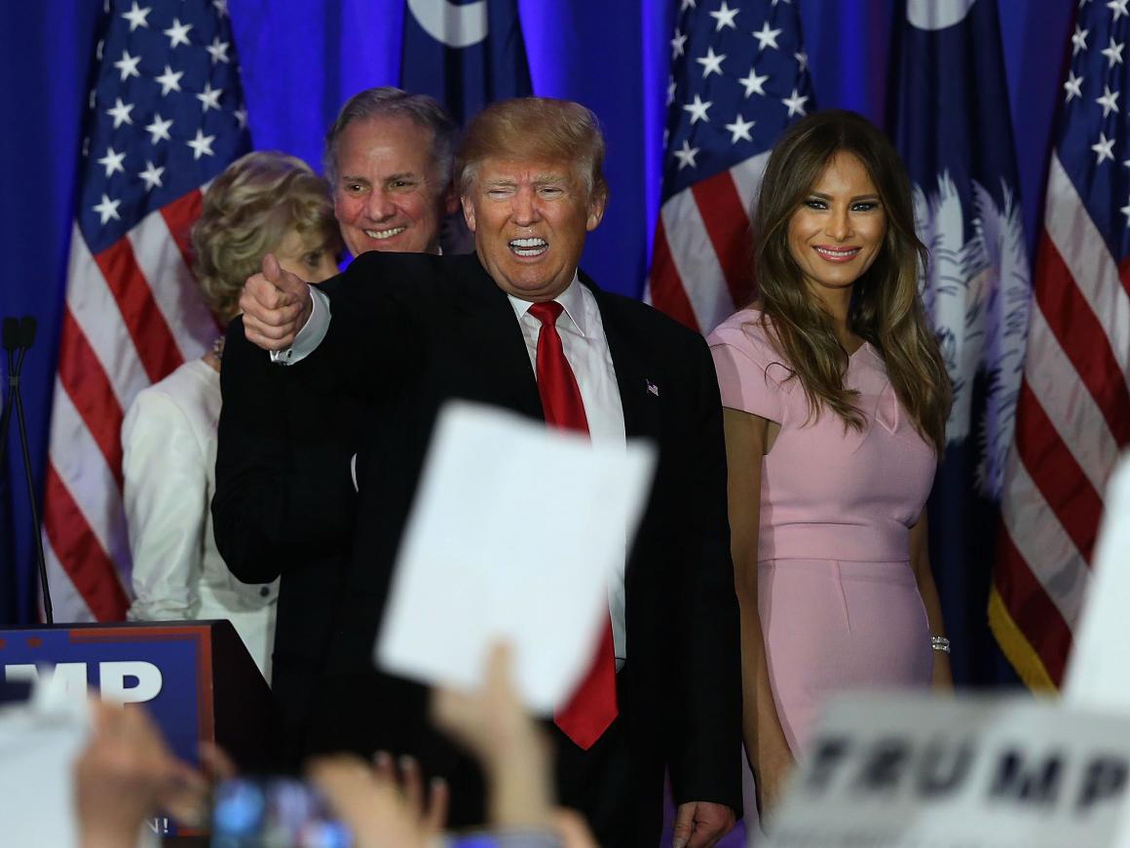 El presidente Donald Trump y la primera dama Melania Trump.