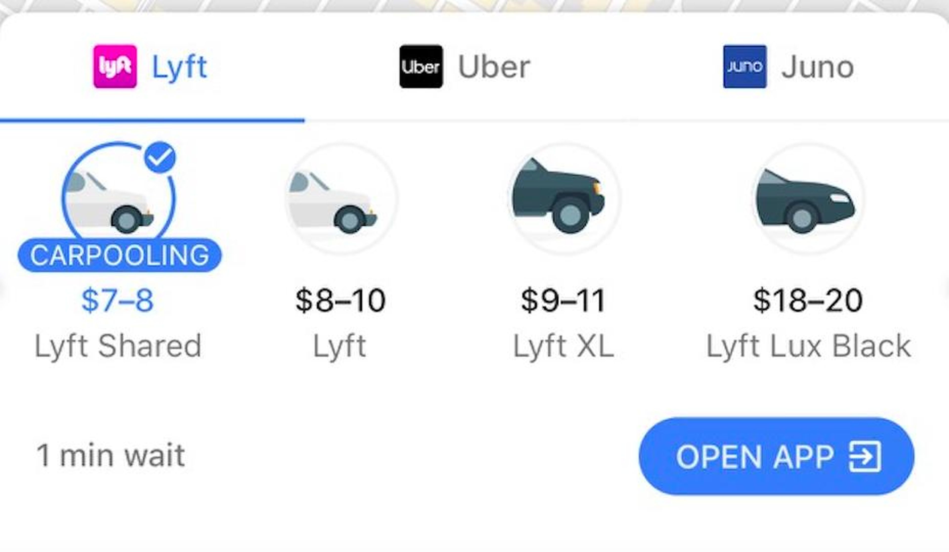 Book an Uber or Lyft ride.