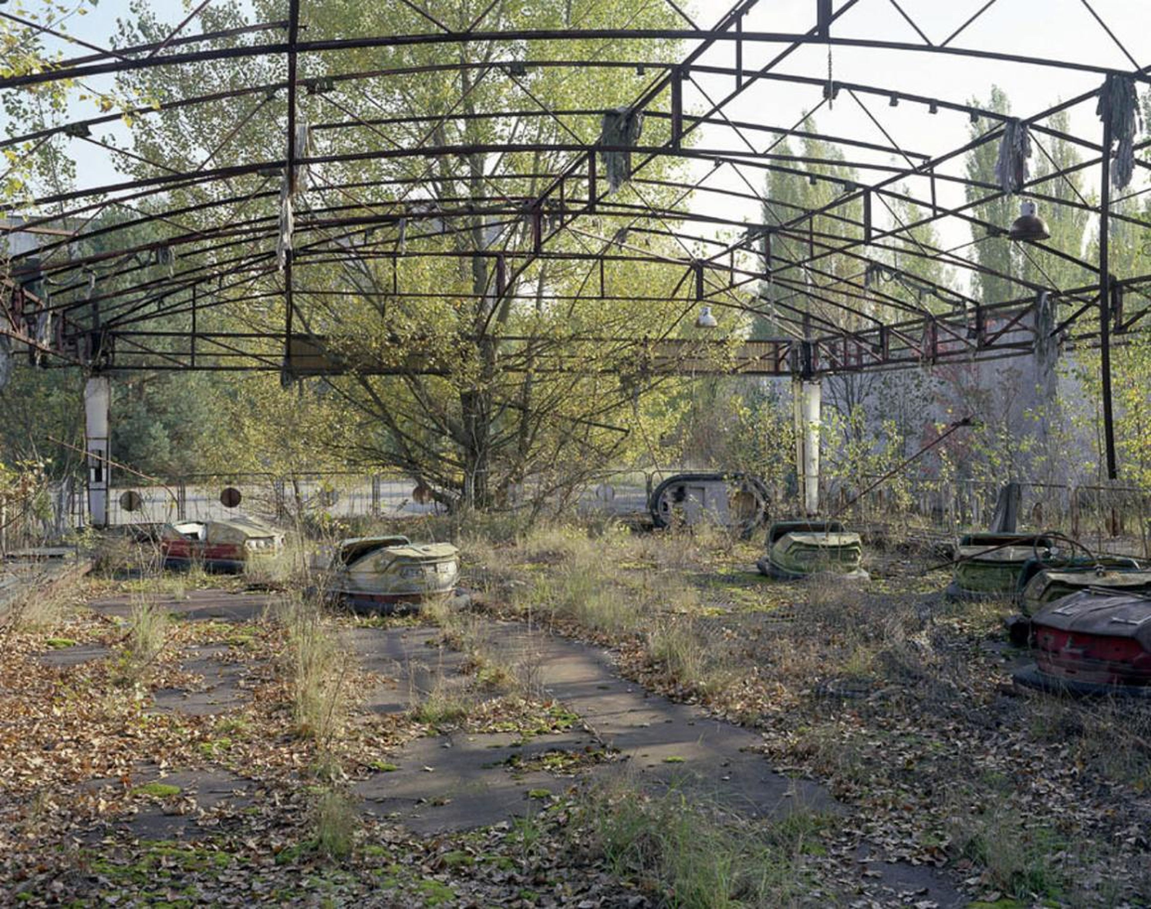 Coches de coche, Pripyat, 2008.