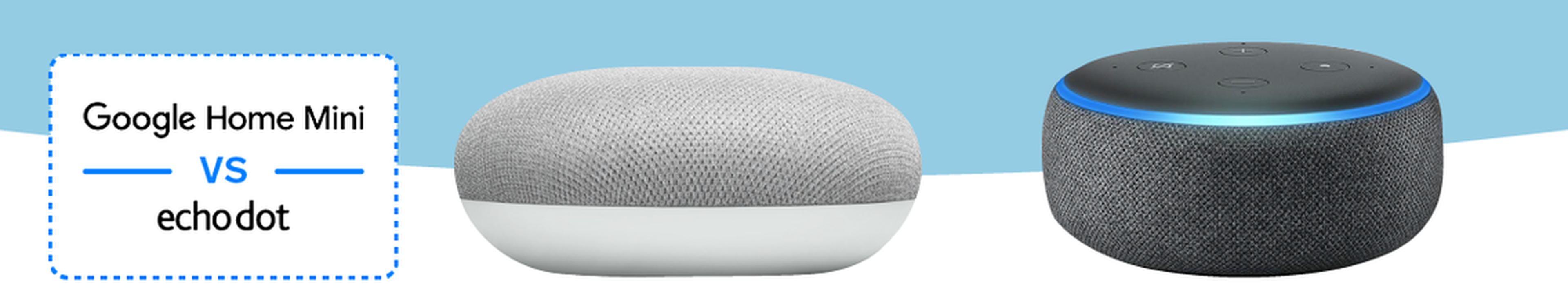 Comparación Google Home Mini & Amazon Echo Dot