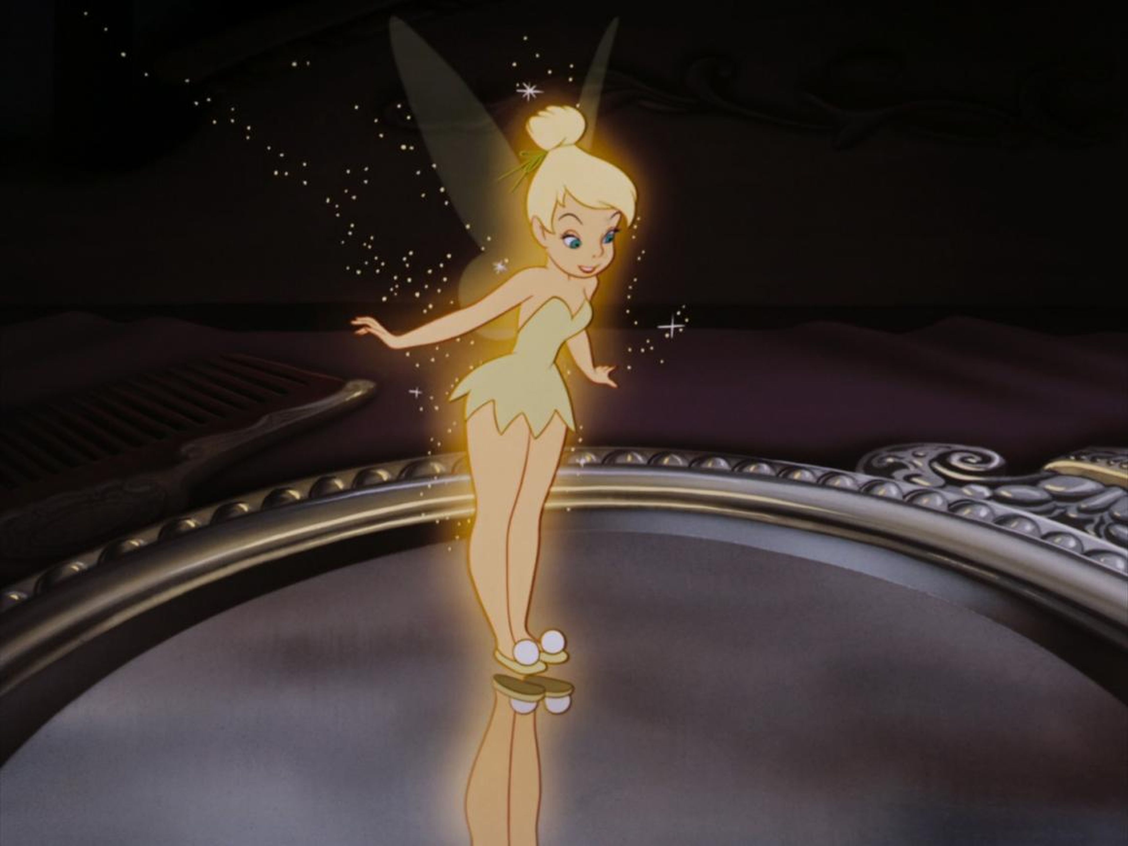 Tinker Bell from "Peter Pan."