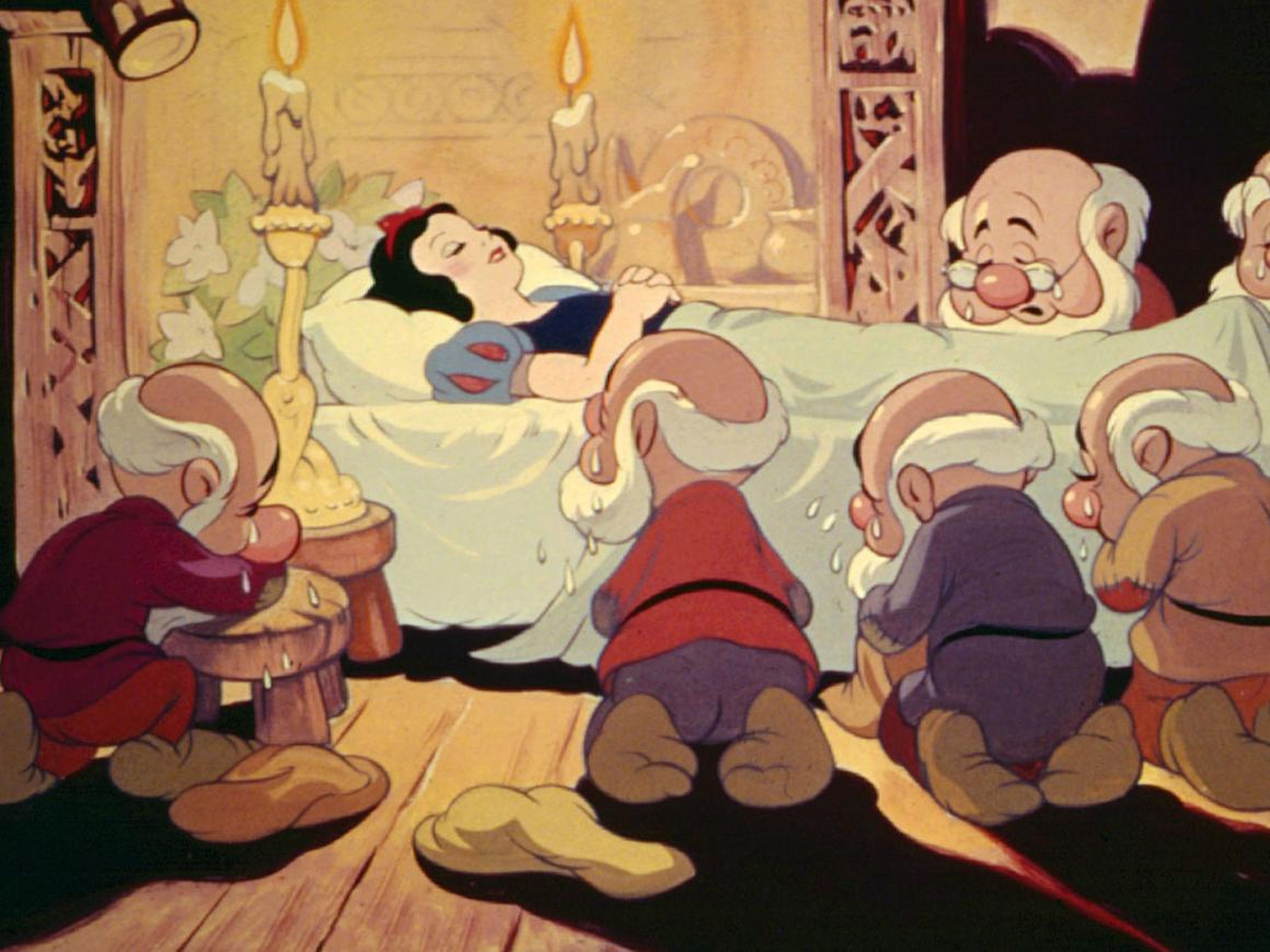 A scene from "Snow White and the Seven Dwarfs."
