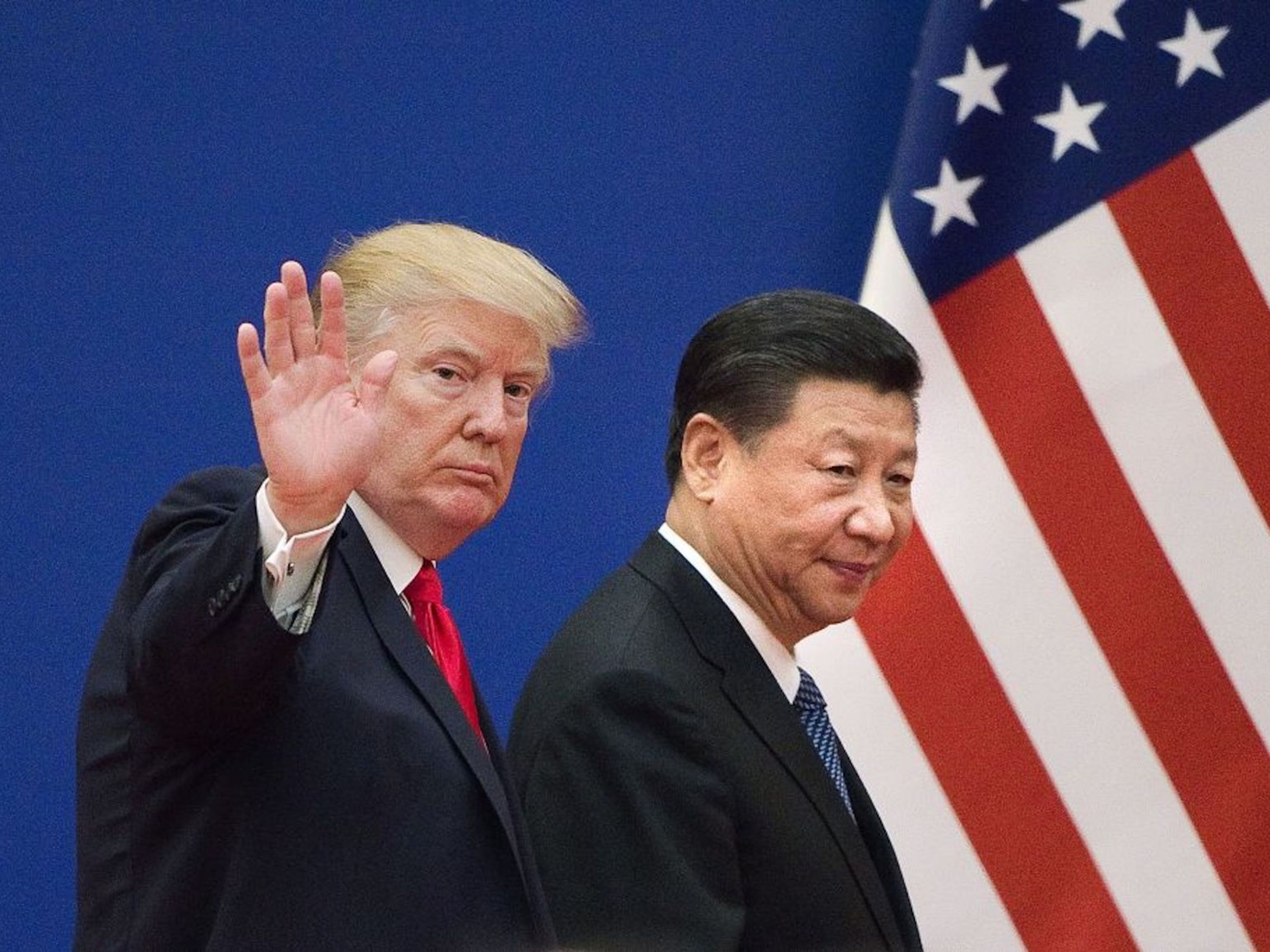 El presidente de EE.UU., Donalt Xi Jinping.d Trump y el presidente chino Xi Jinping.