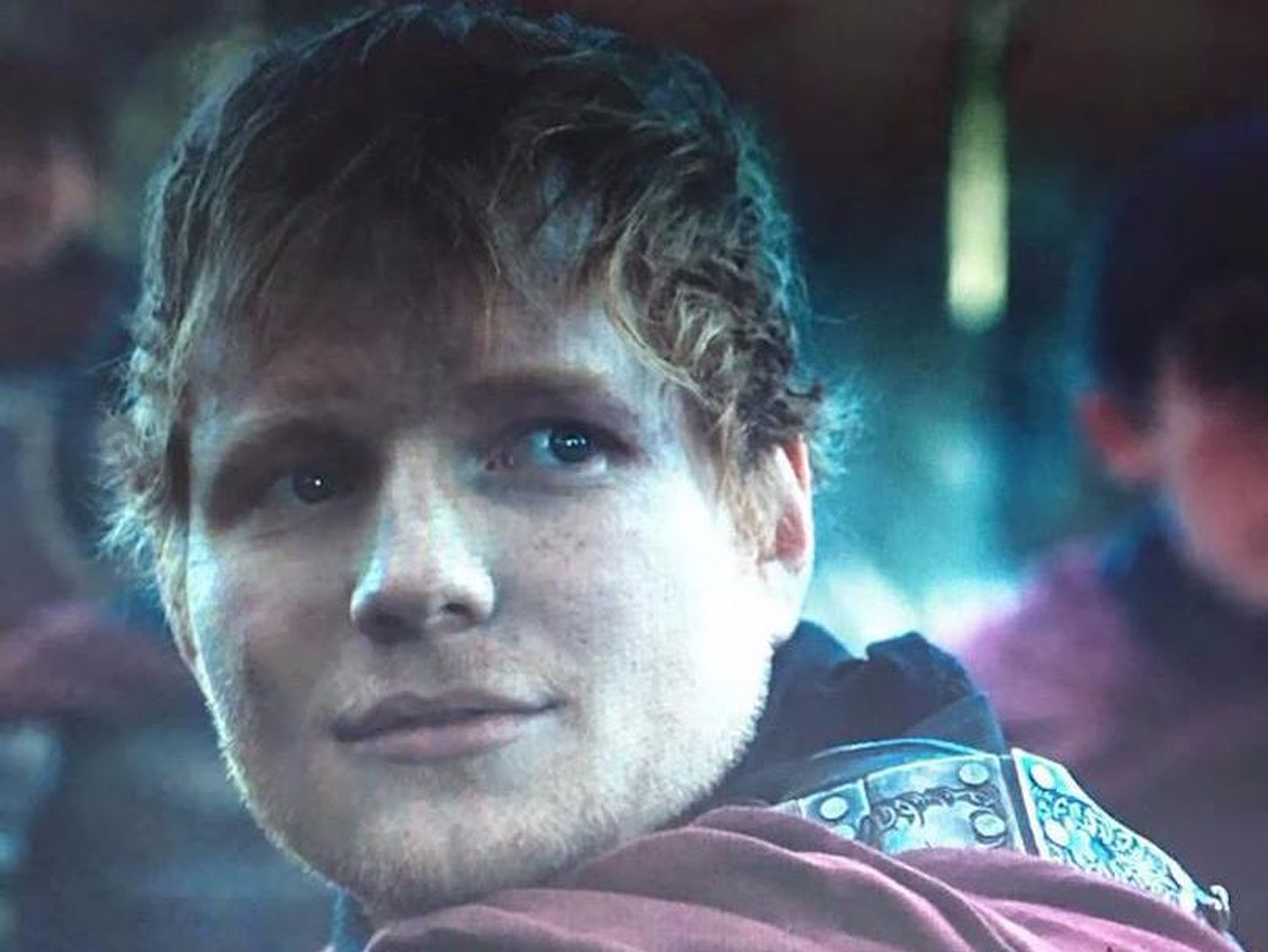 Ed Sheeran como un soldado de los Lannister.