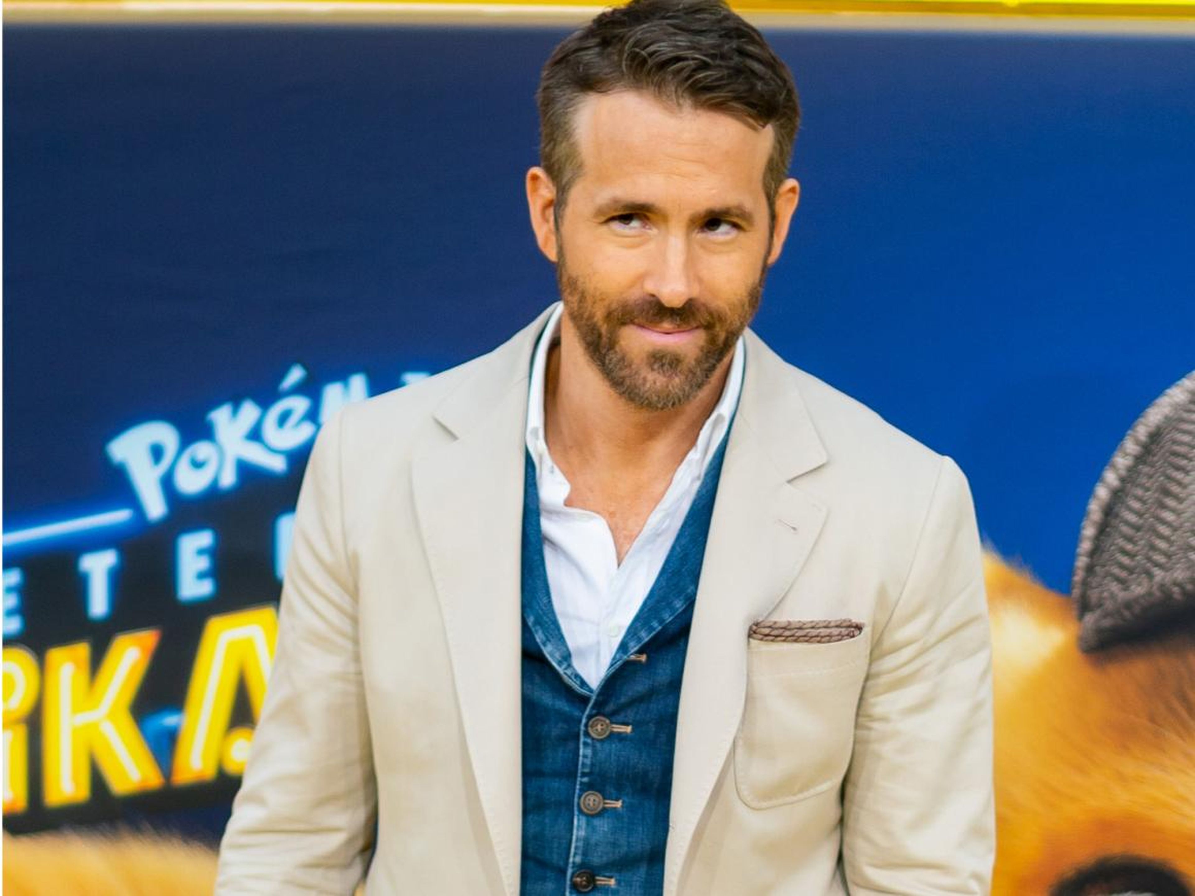 Ryan Reynolds at the premiere of "Detective Pikachu."