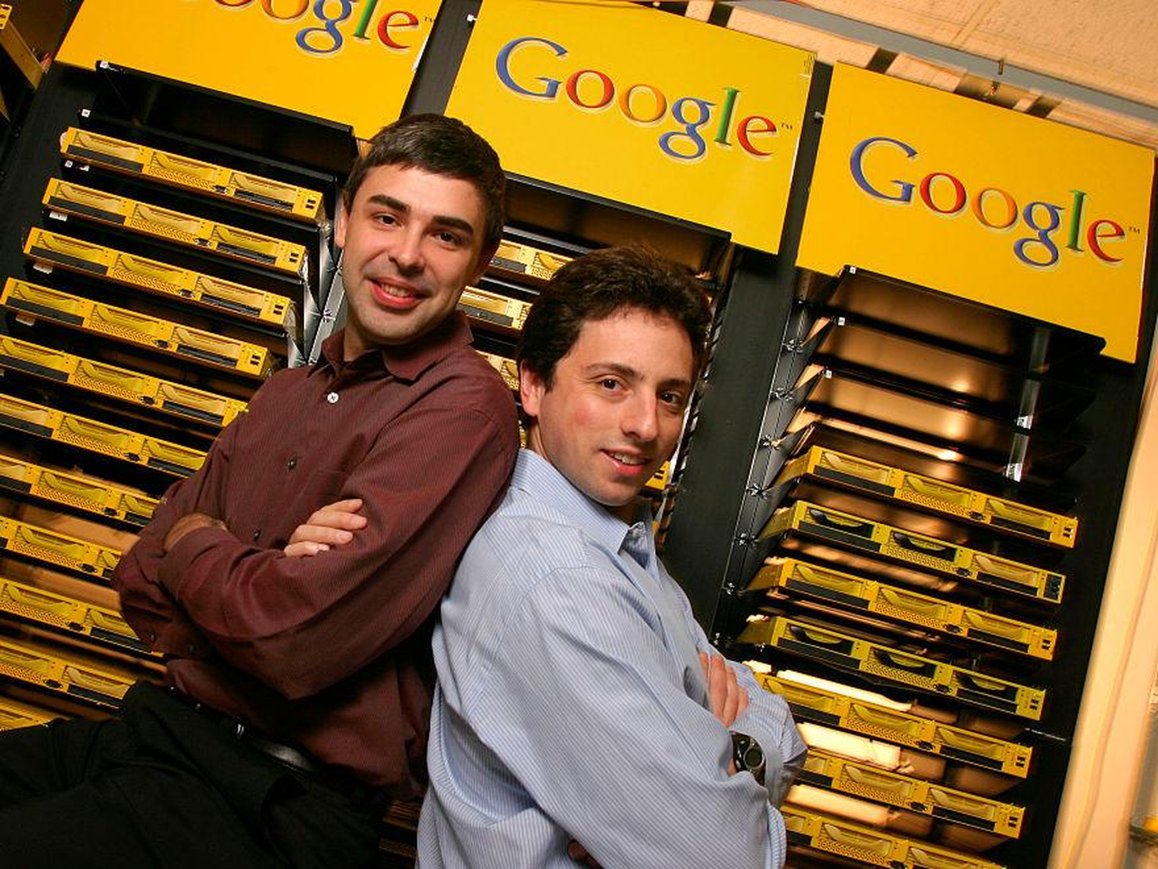 Larry Page, a la izquierda, y Sergey Brin.