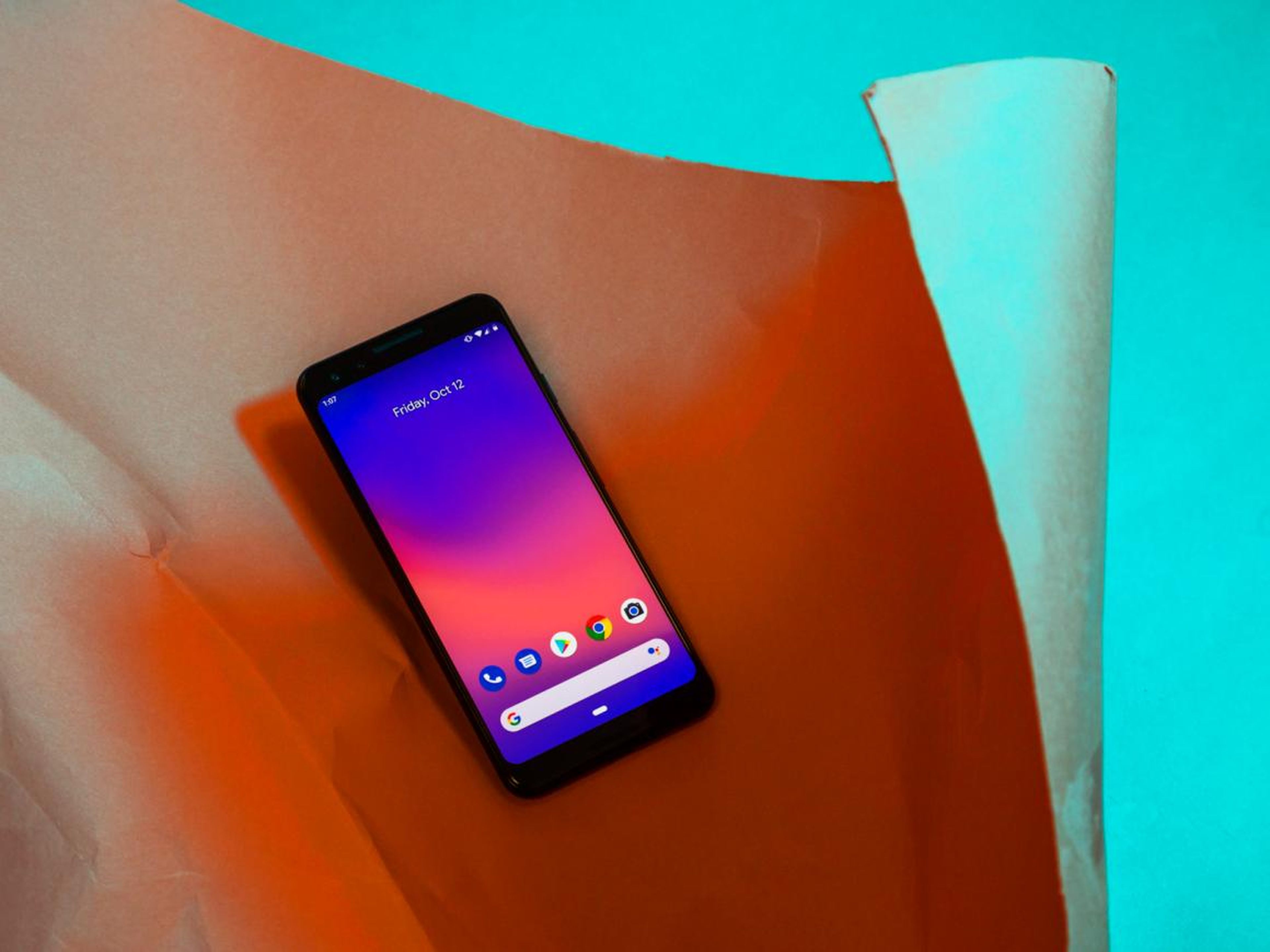 Google's Pixel 3, which debuted in October 2018.
