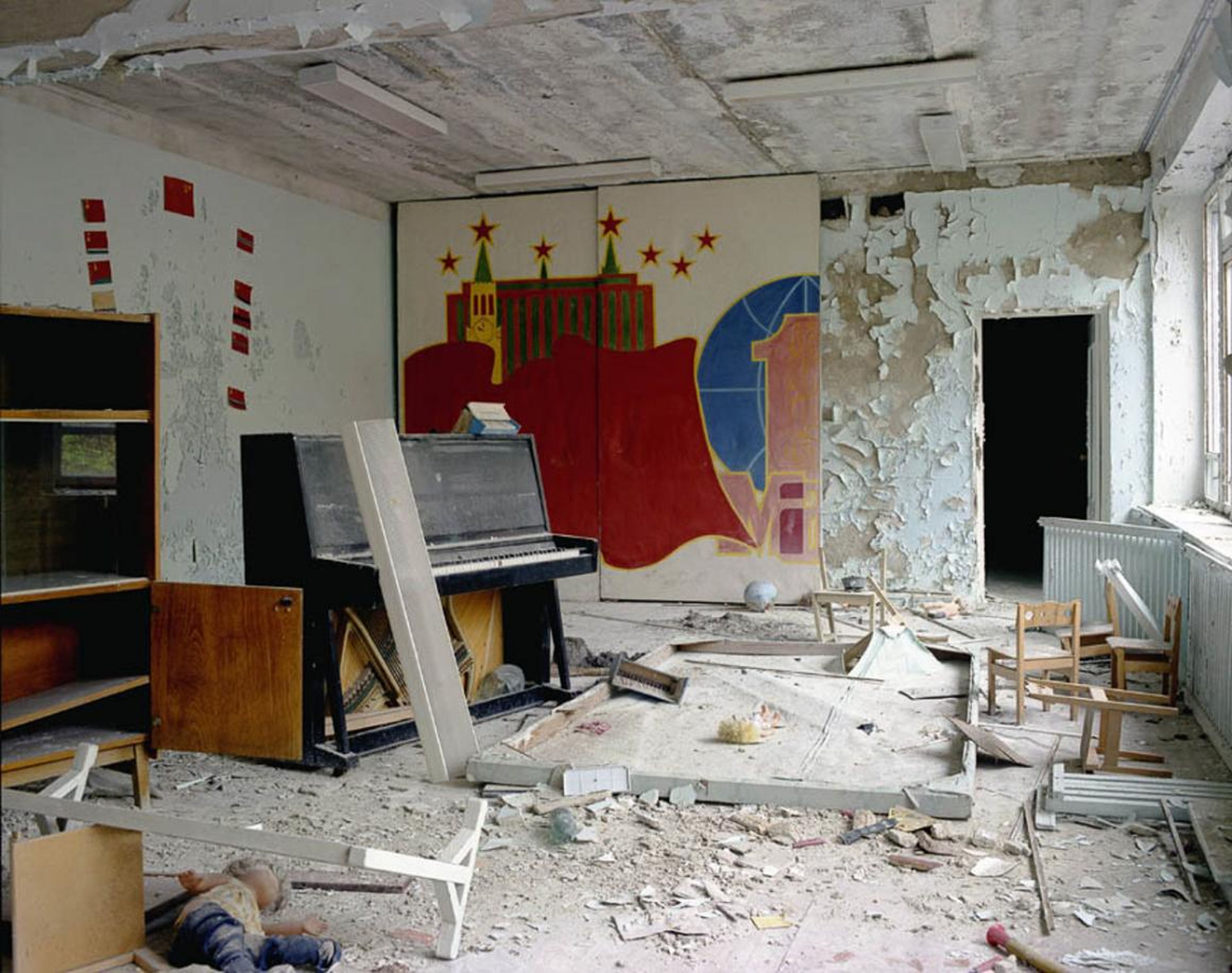 Aula de música, guardería, Pripyat, 1995.