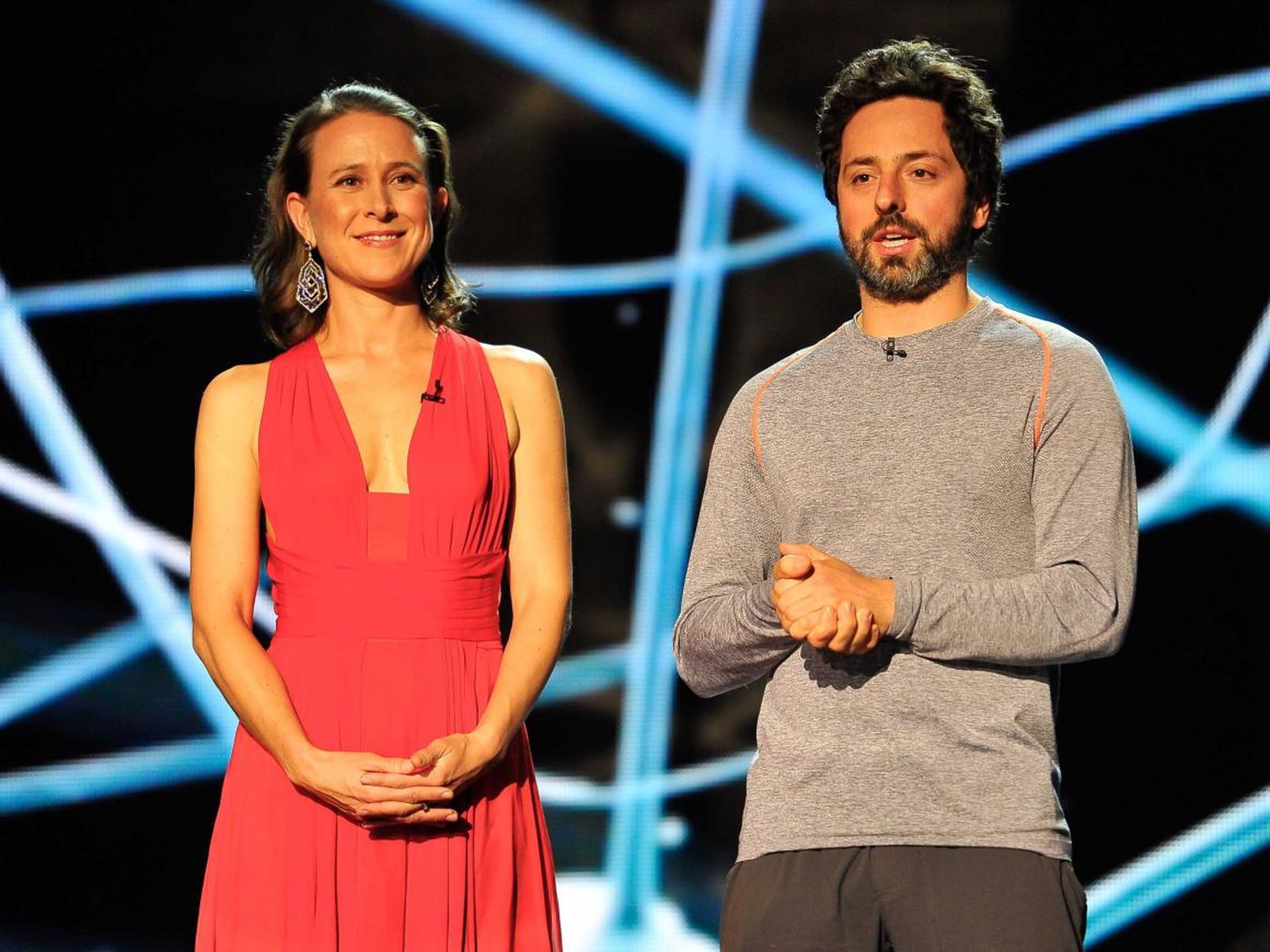 Anne Wojcicki y Sergey Brin en 2014.