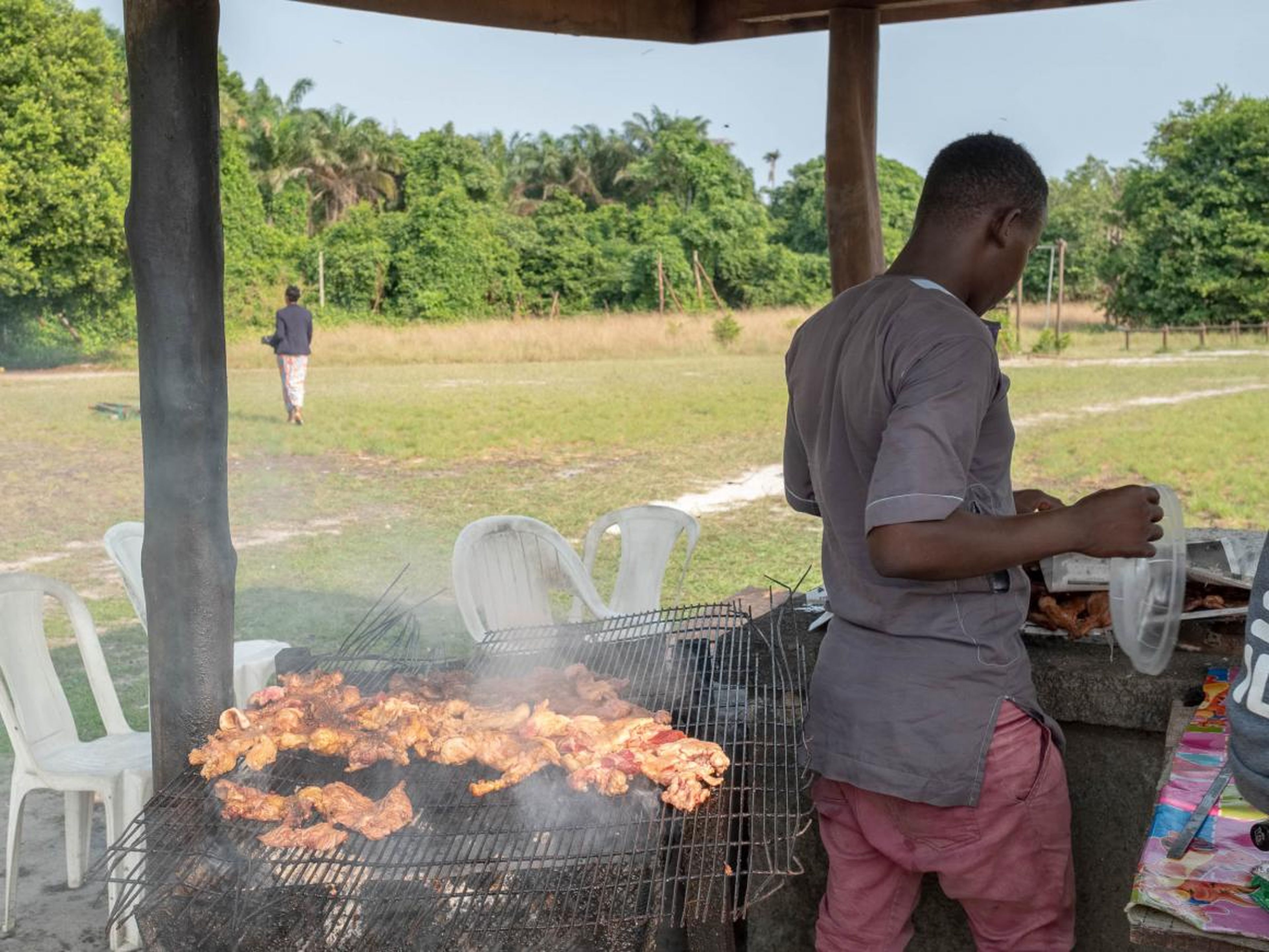 It's also one of the best places to see how Lagosians relax and blow off steam. There is a large family park attached with picnic areas, floor games, and a canopy walkway. The suya, or traditional Nigerian barbecue, served up at