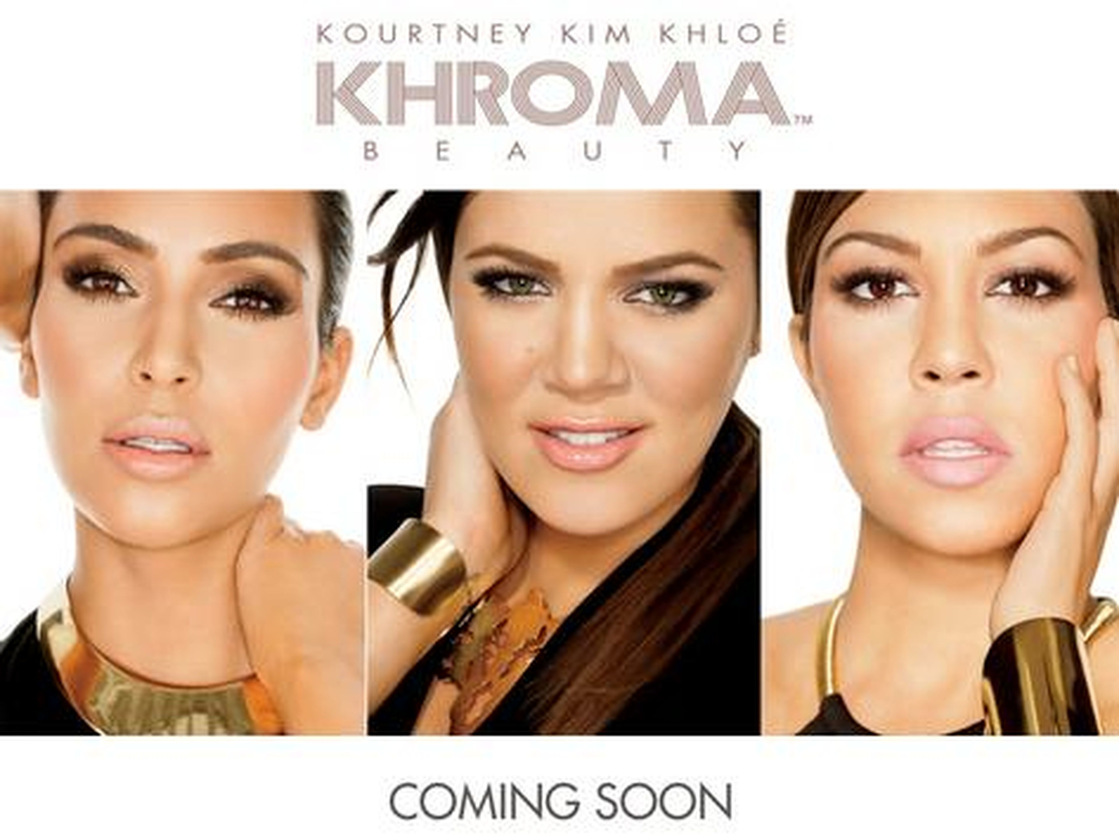 In November 2012, Kim and her sisters launched Khroma Beauty — a full range of cosmetics products.