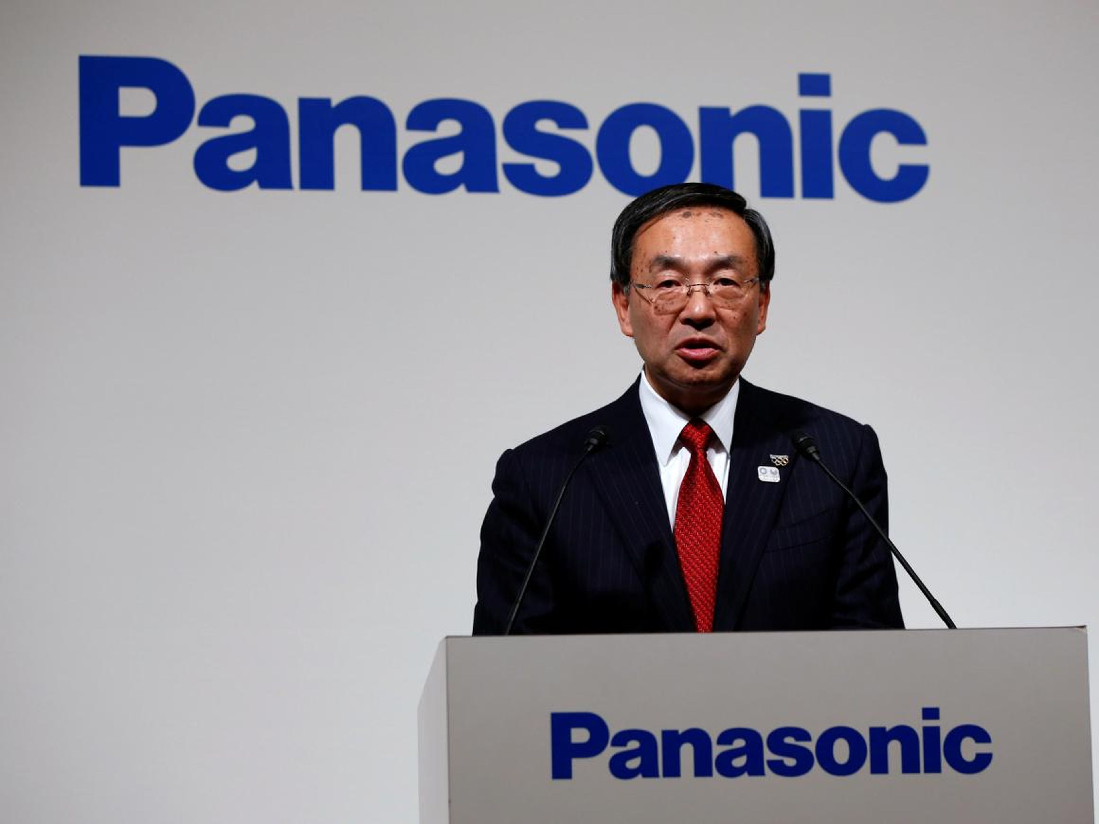Panasonic's president, Kazuhiro Tsuga.