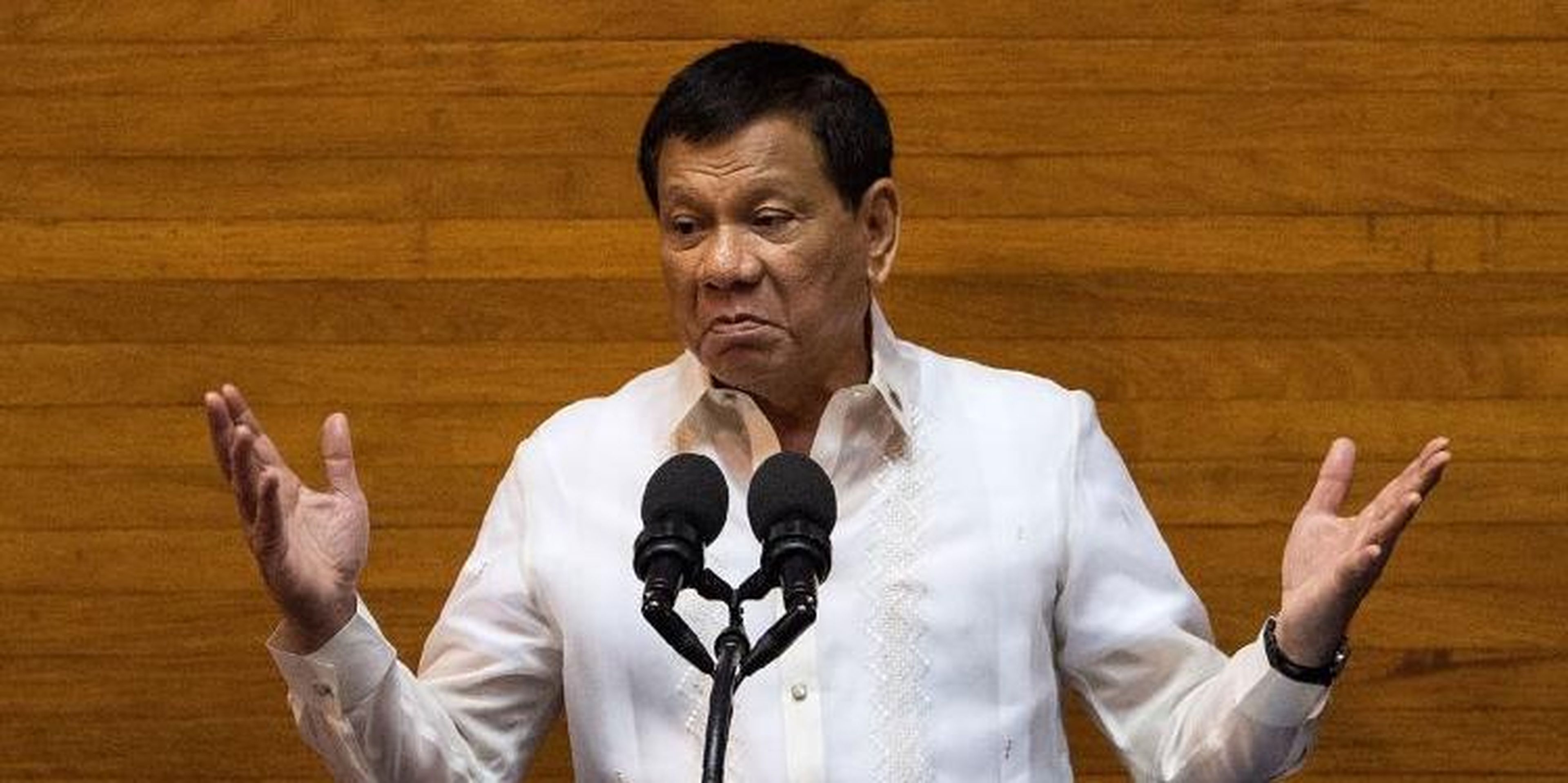 Philippine President Rodrigo Duterte in Manila on July 24, 2017.