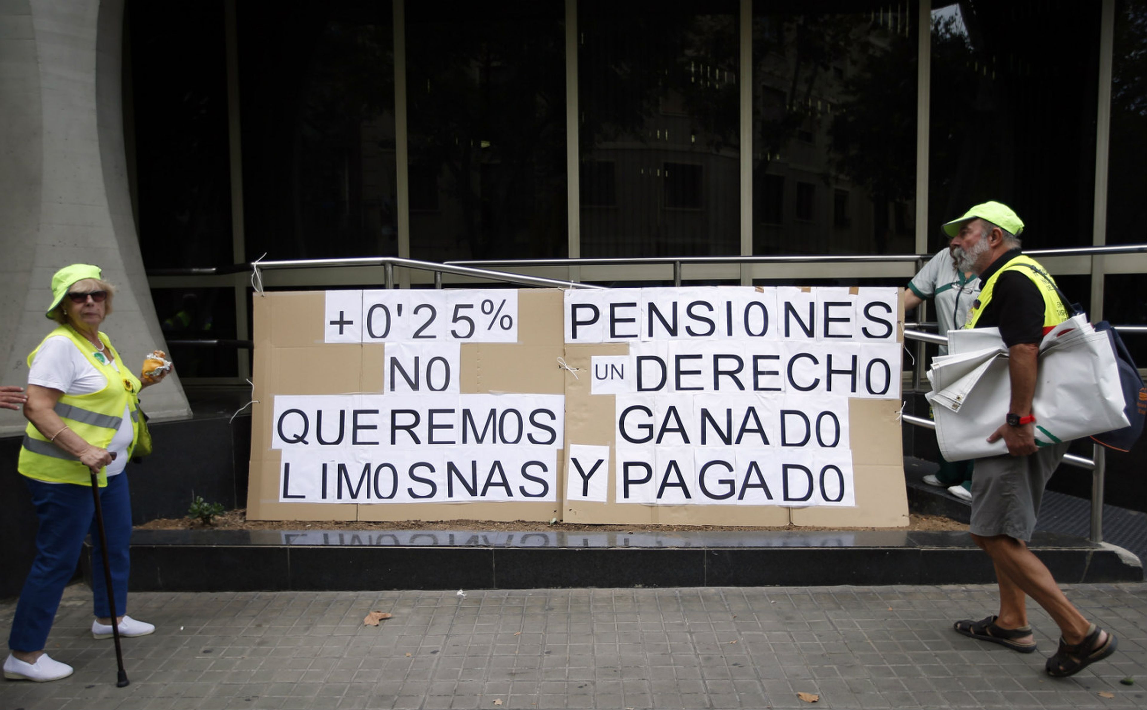 Una protesta por la subida de las pensiones ligada al IPC