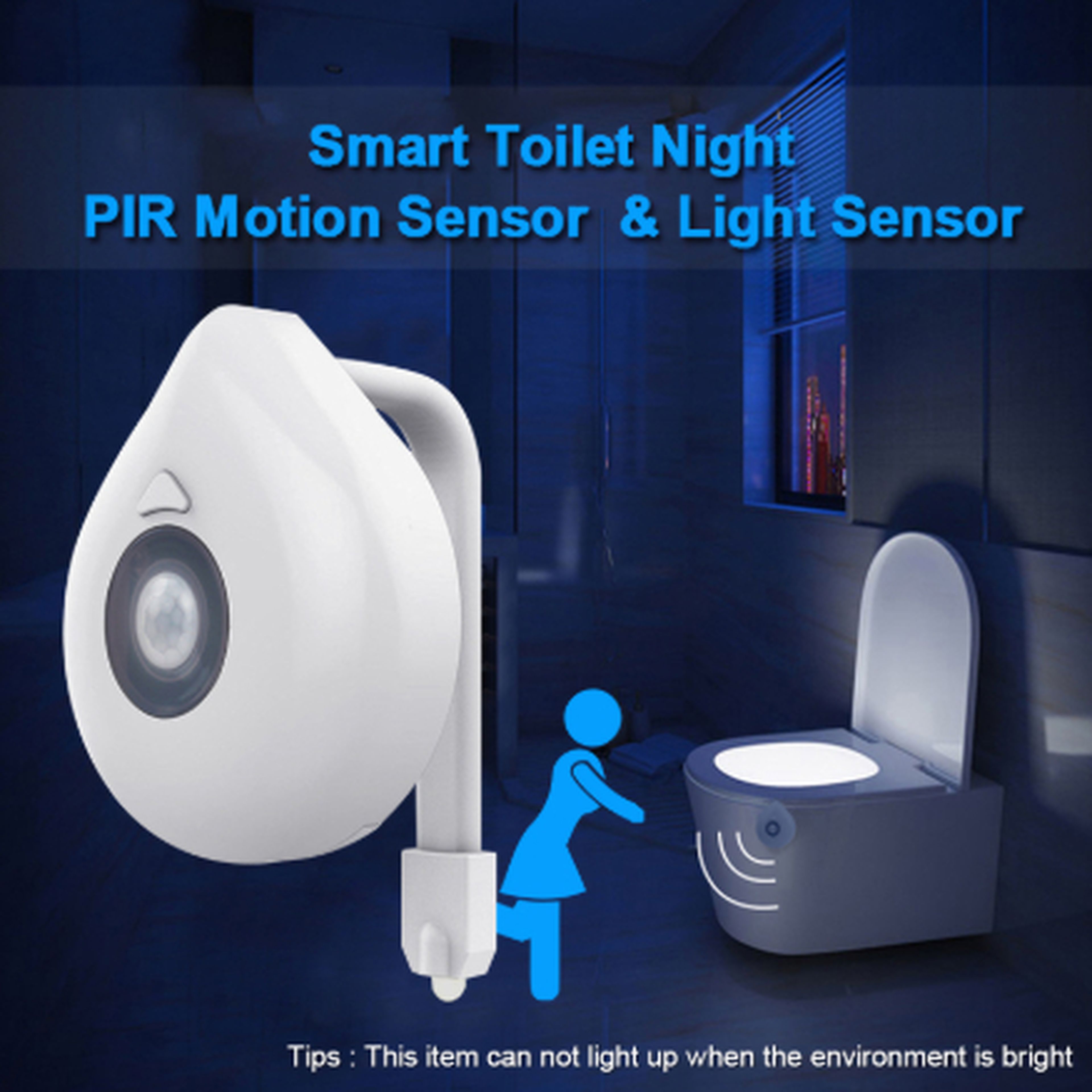 Sensor LED para WC