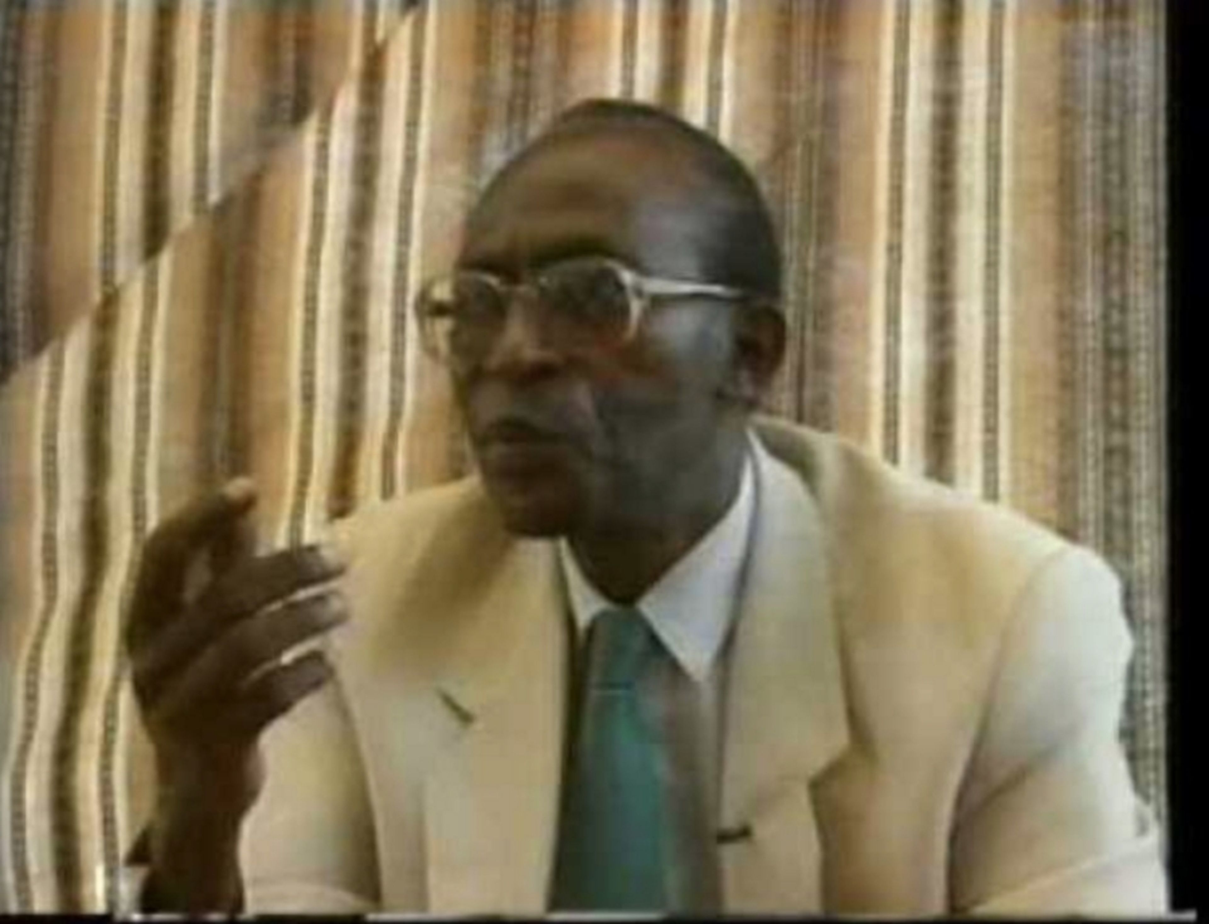 Theodore Sindikubwabo, presidente de Ruanda entre abril y julio de 1994