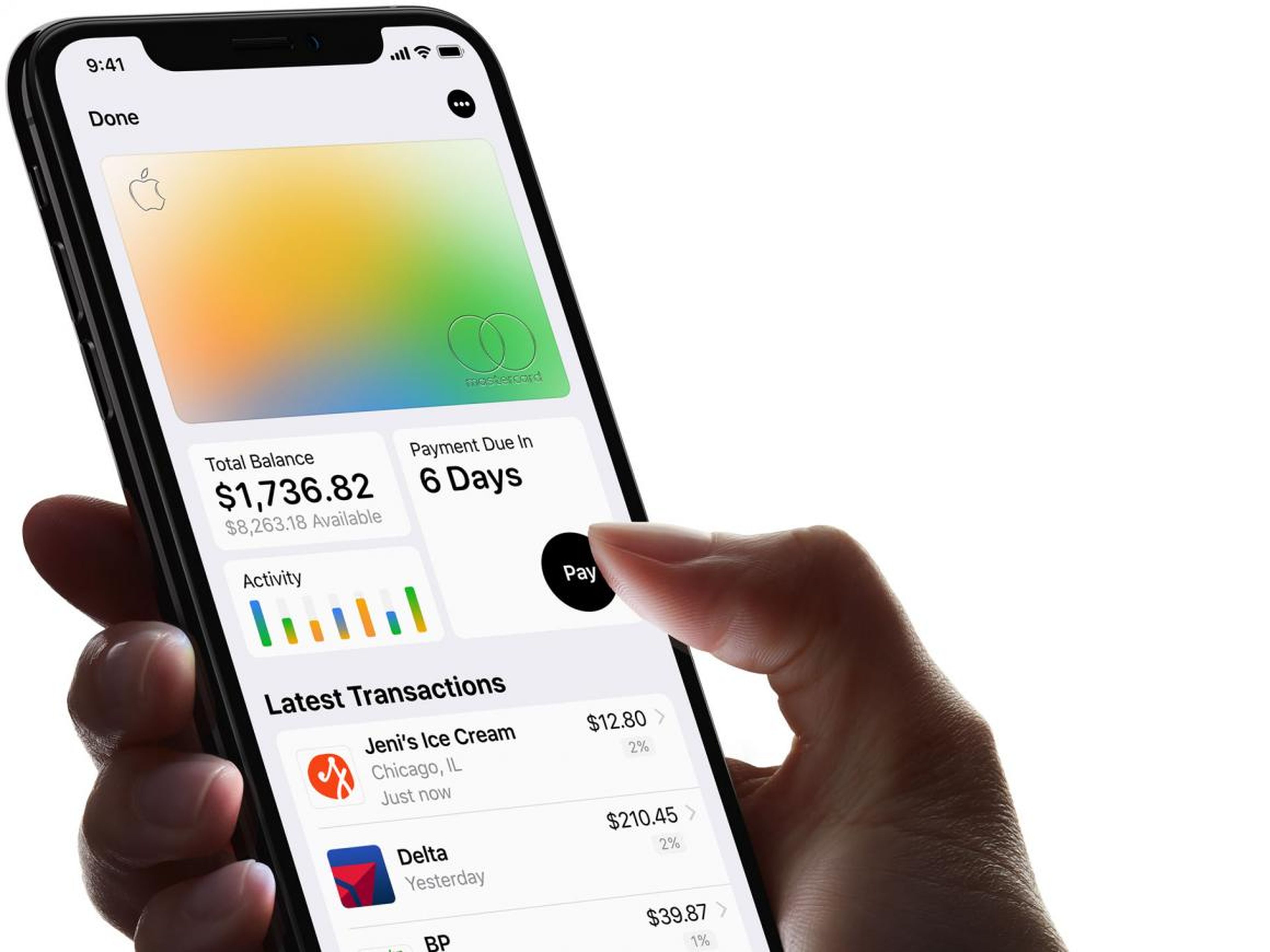 The way your digital Apple Card will change color based on your spending habits: