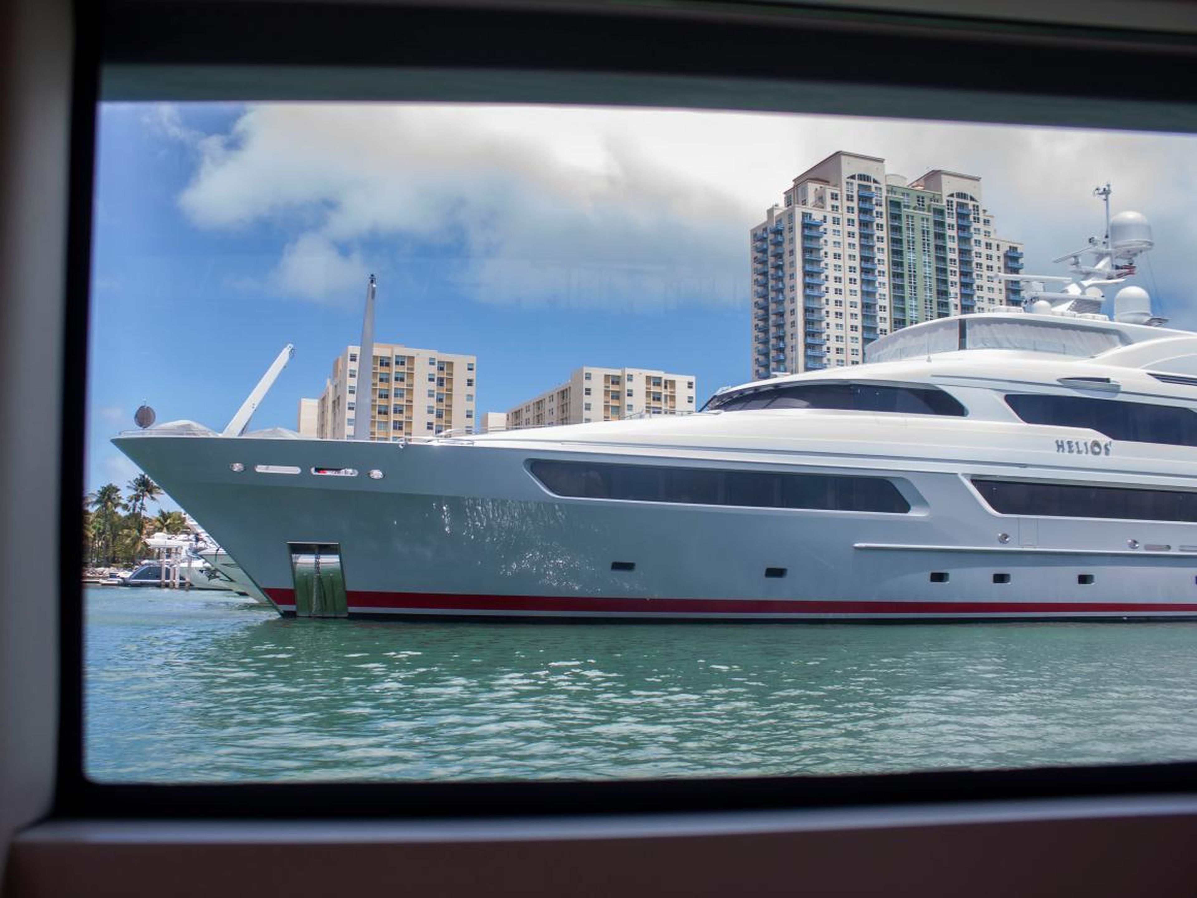 As we sped out of the marina, I got an up-close view of some massive yachts.