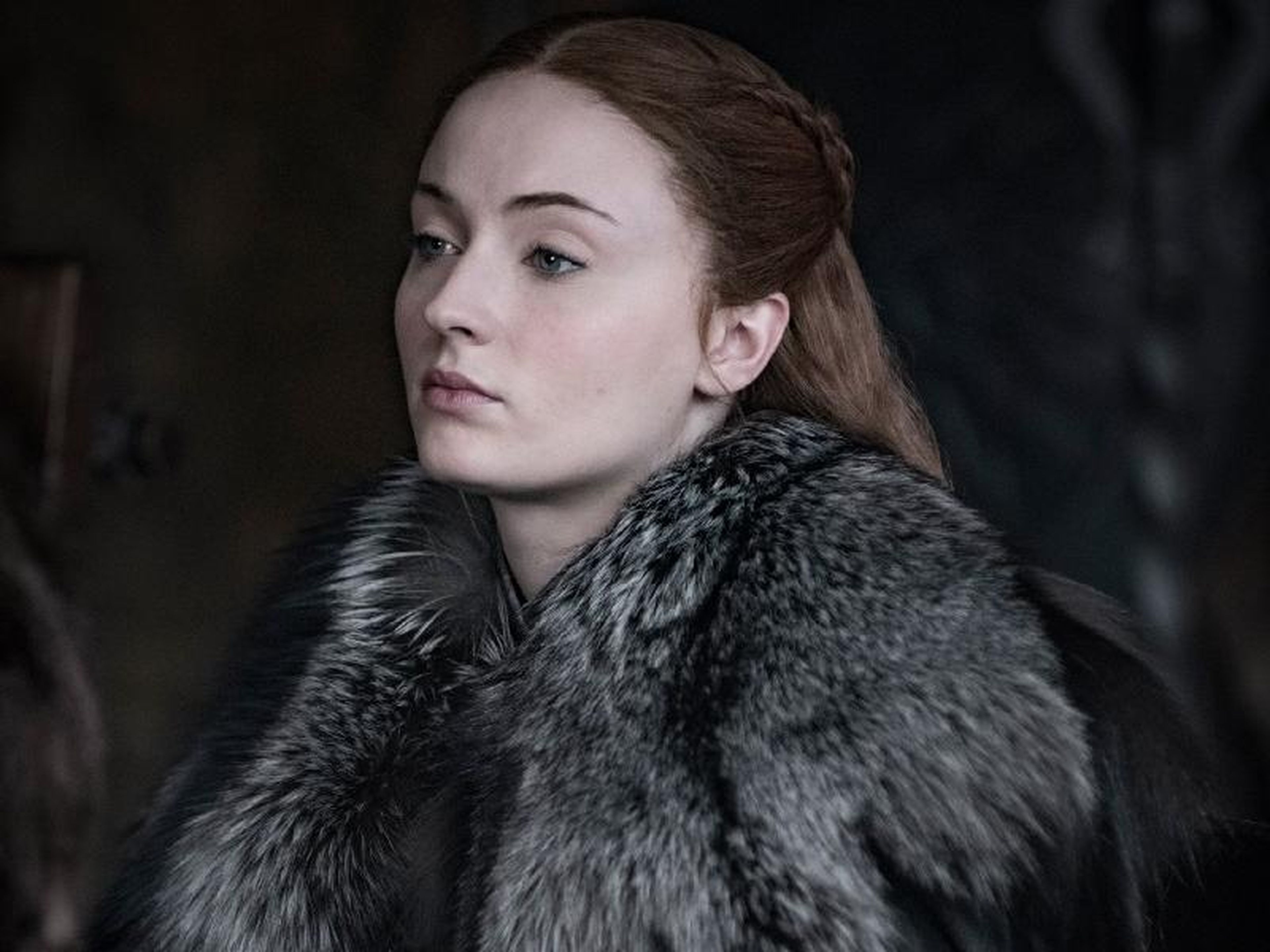 Sophie Turner como Sansa Stark.