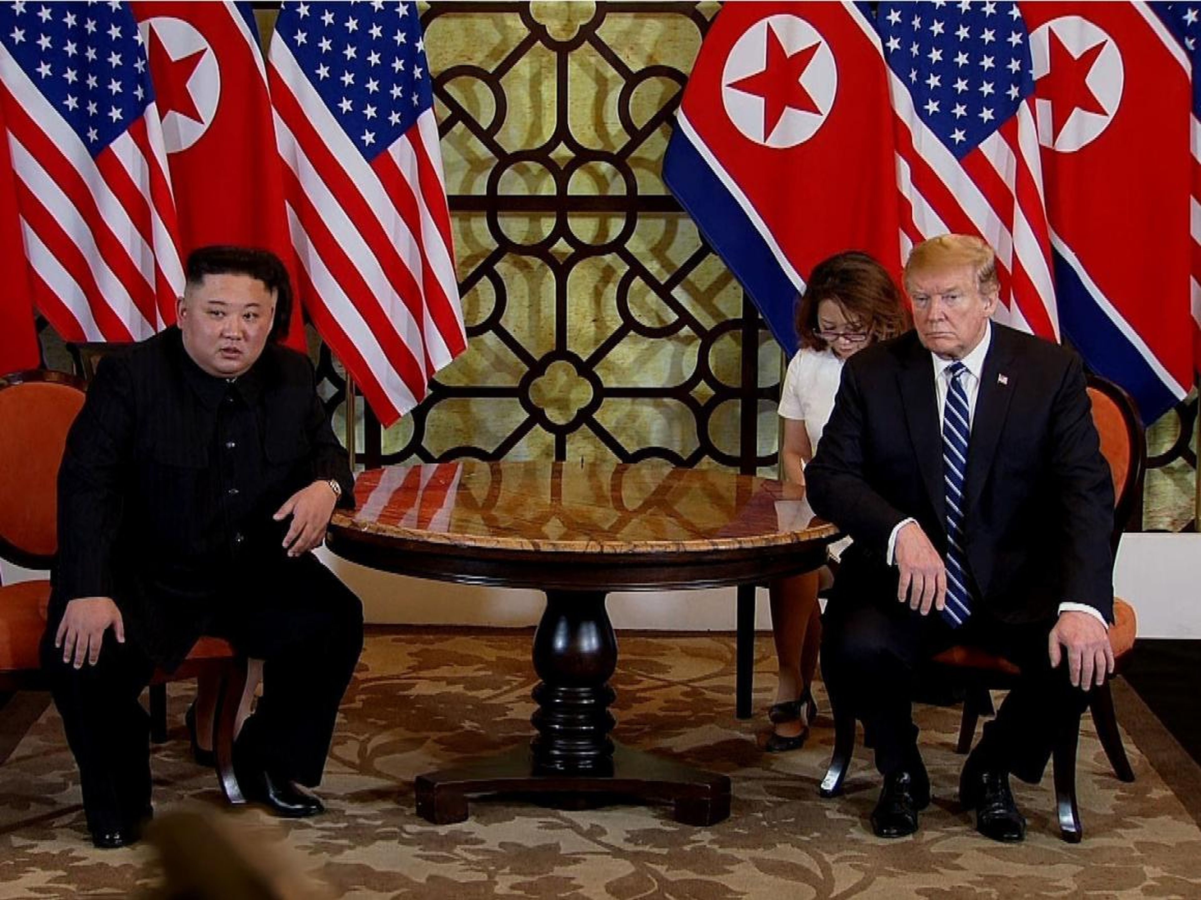 El dictador norcoreano, Kim Jong-Un, y el presidente Donald Trump.