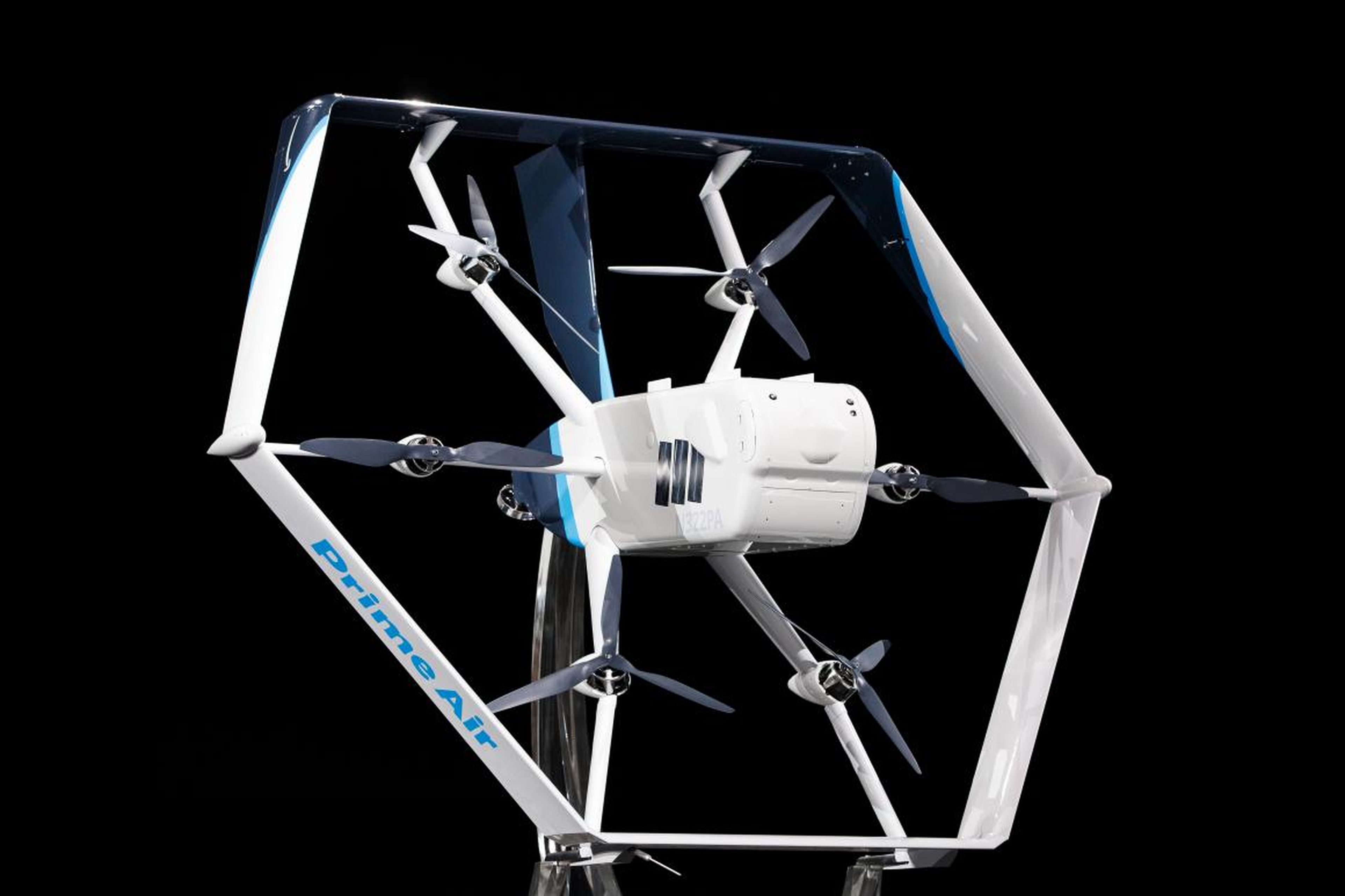 El último dron de reparto de Prime Air delivery.