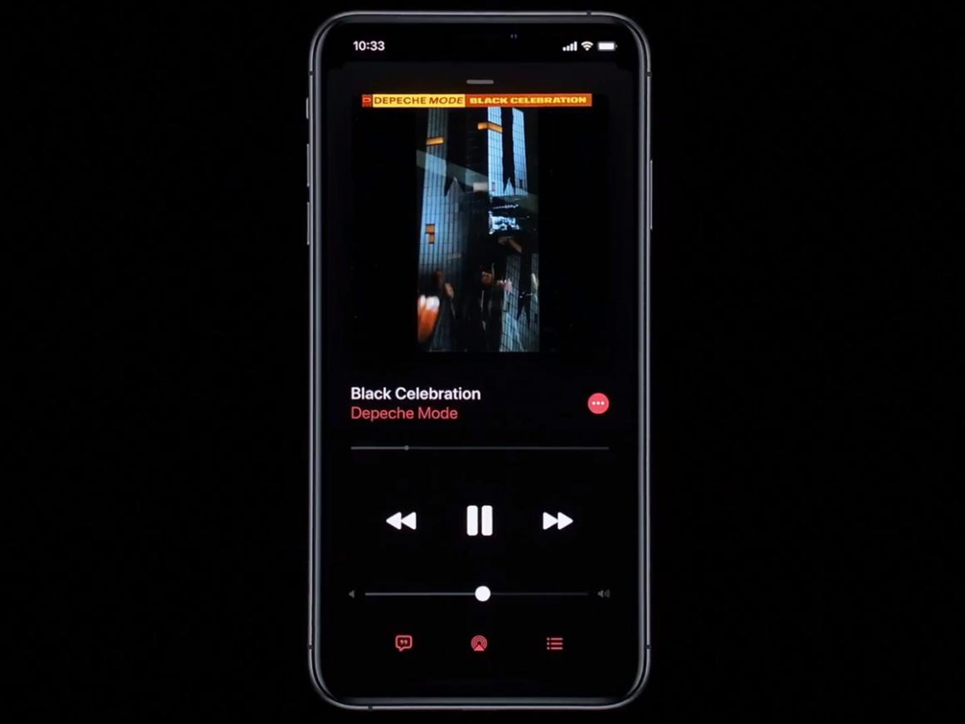 And here's Apple Music in another view.