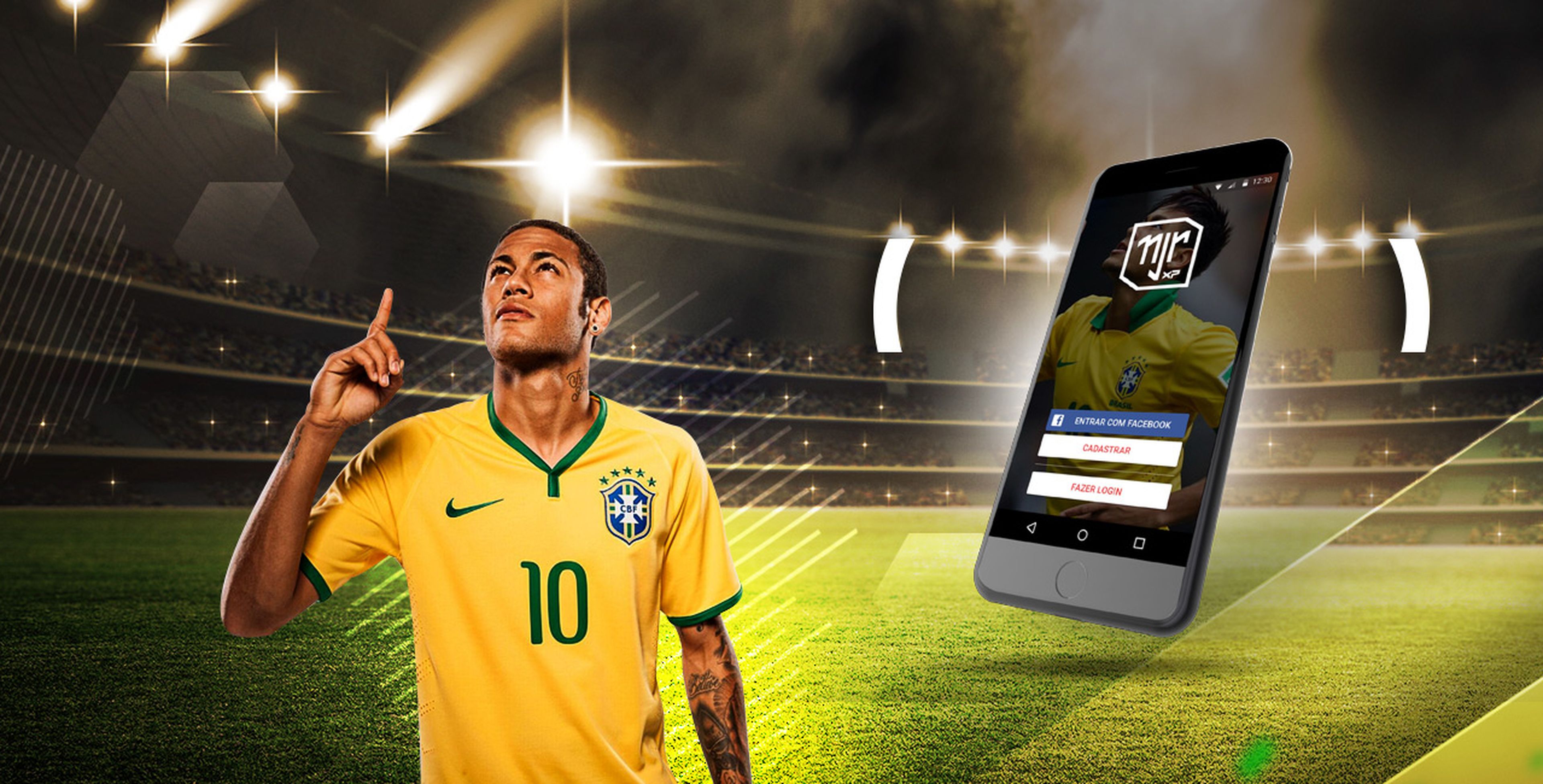 Anuncio de la aplicación Neymar Experience, de Digible-