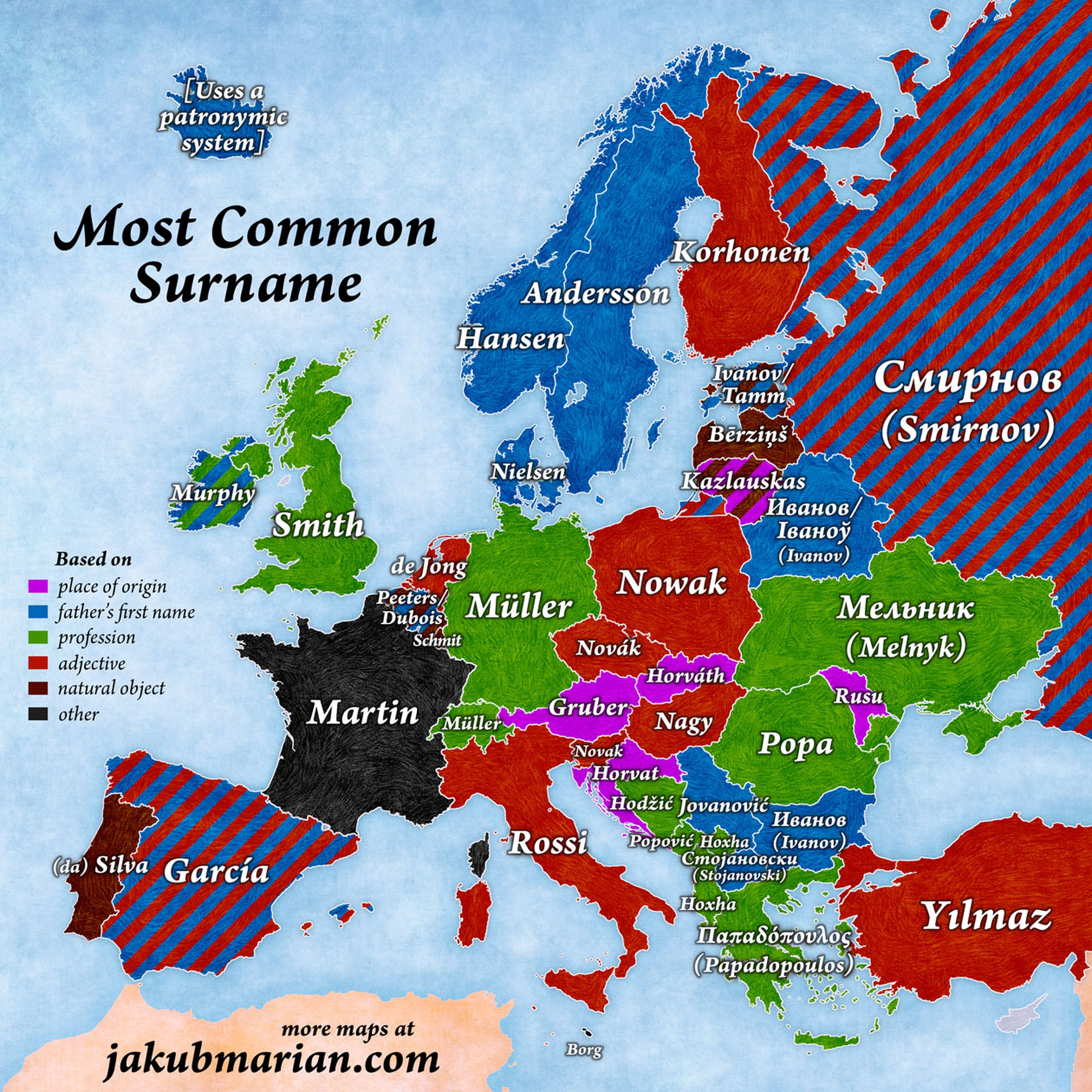 apellidos populares europa