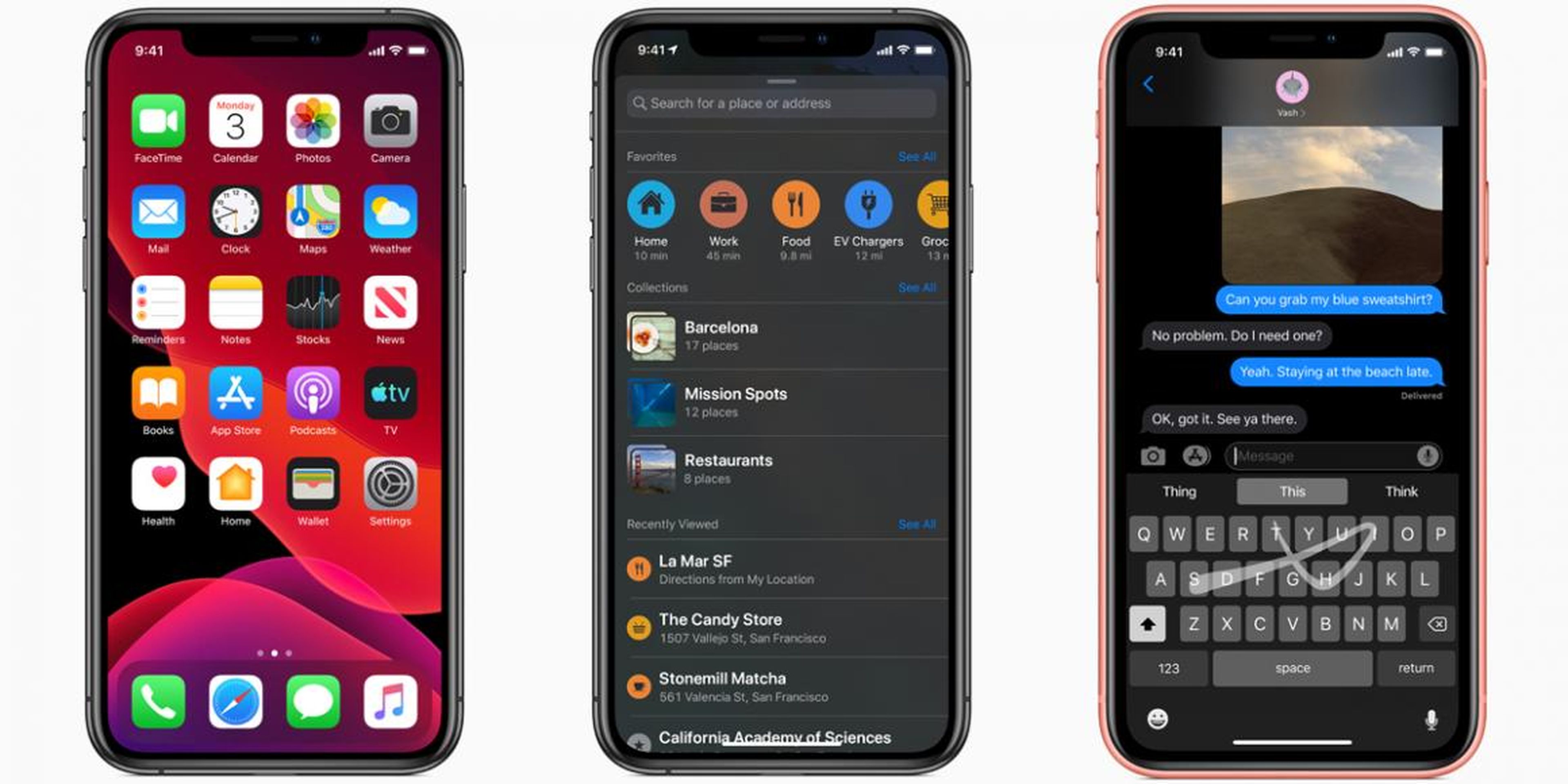 Apple is finally adding 'dark mode' to the next version of the iPhone's operating system — here's how your iPhone will look in dark mode