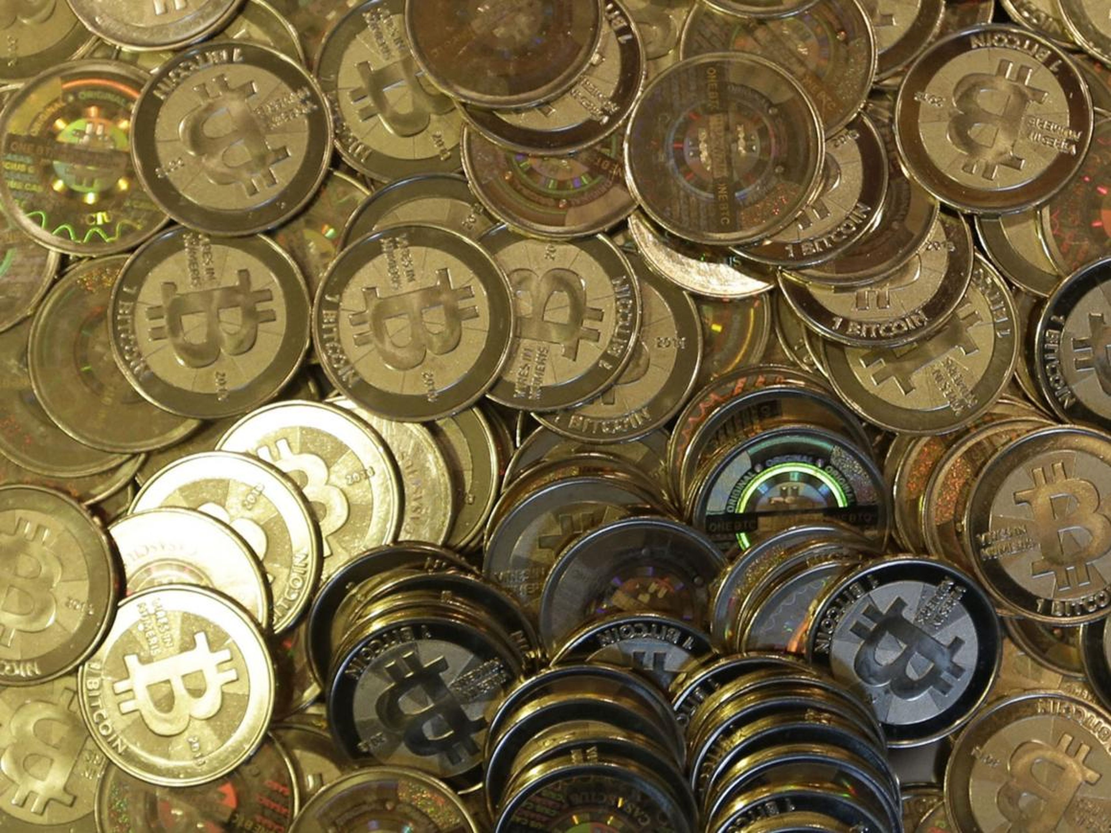 Bitcoin tokens.